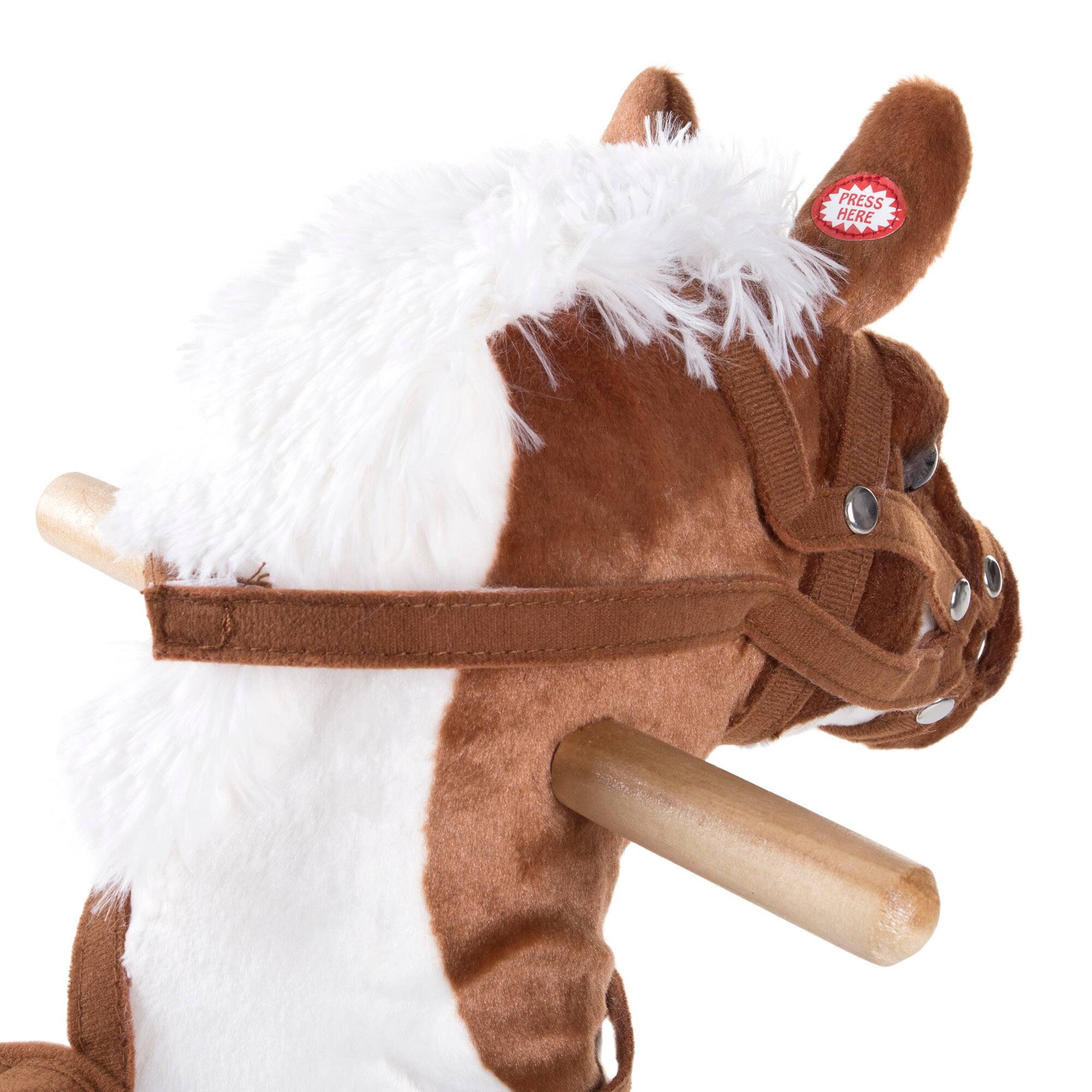 Toy Time Rocking Horse Plush Ride-On
