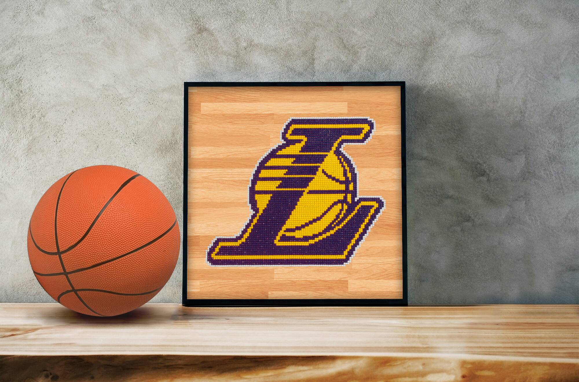 Camelot® Dots Intermediate NBA Los Angeles Lakers Diamond Painting Kit