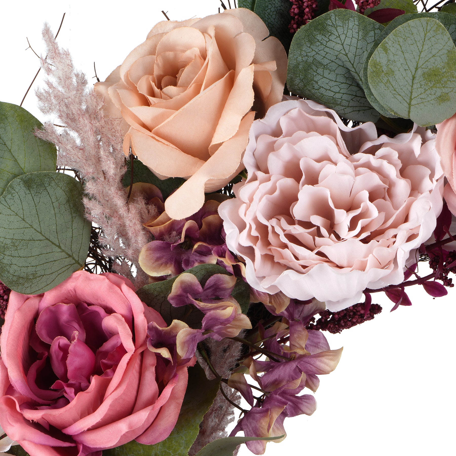 22&#x22; Pink Mixed Rose Wreath by Ashland&#xAE;