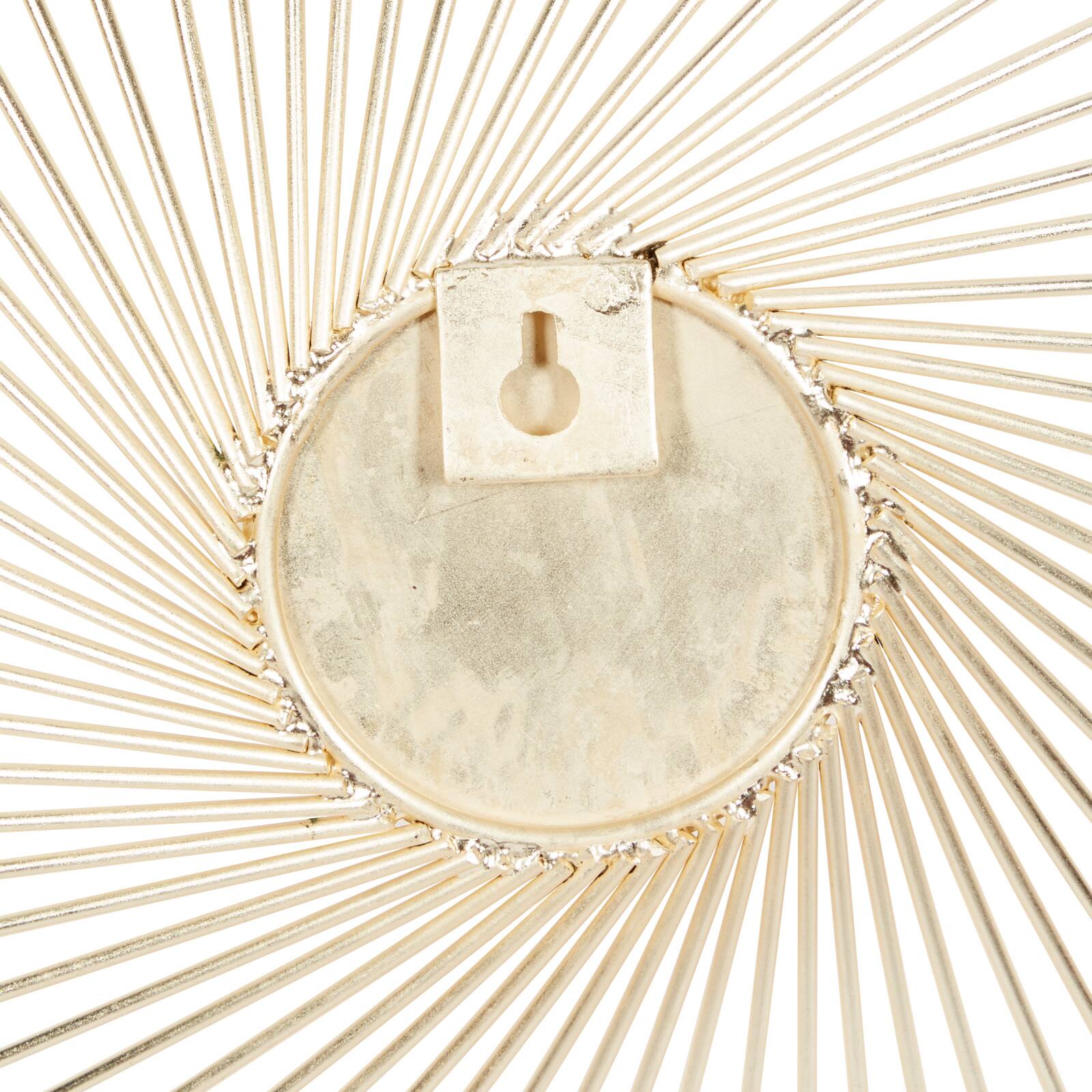 Gold Metal Contemporary Wall Décor Set, 16", 18" & 23"