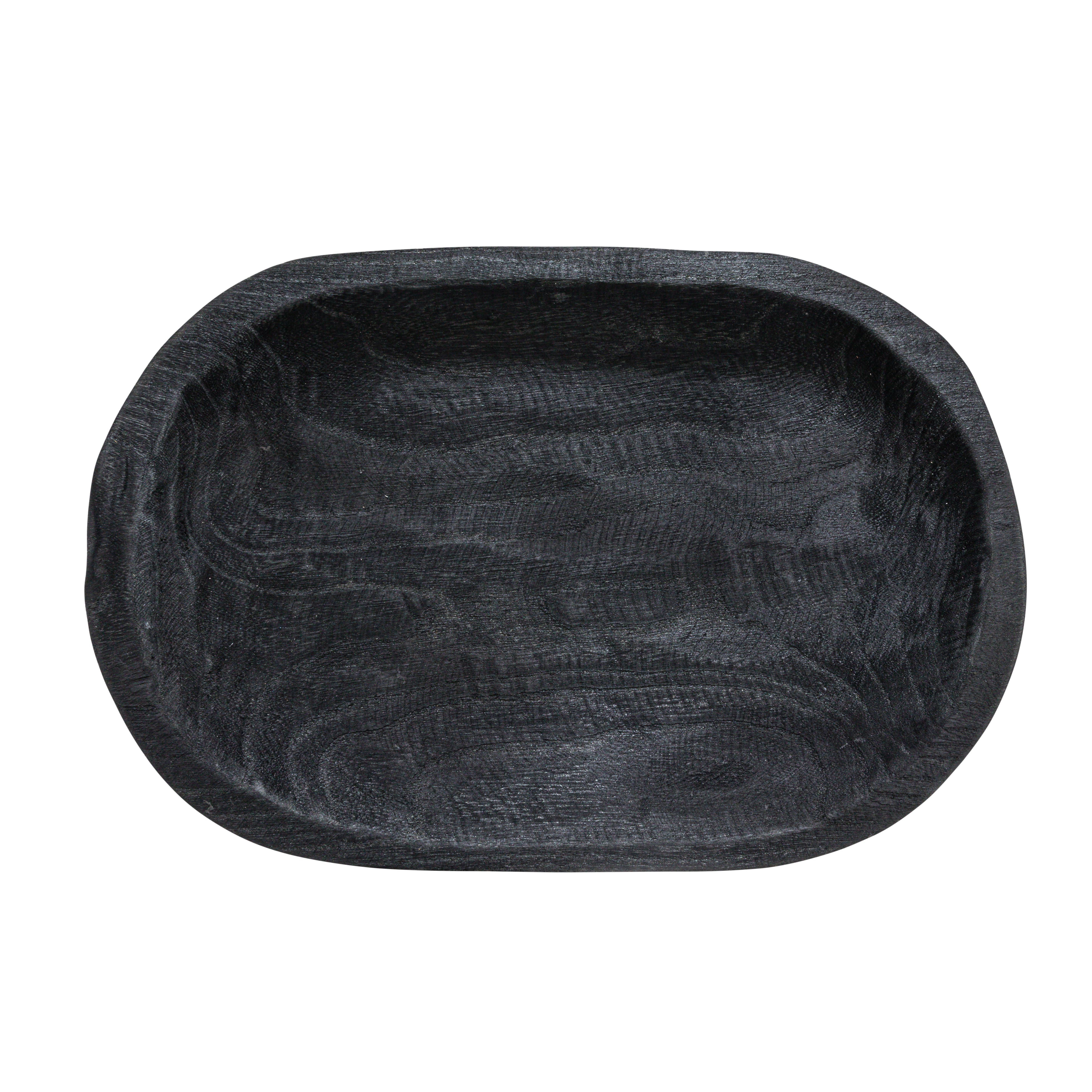 Hello Honey® 14.5" Hand-Carved Paulownia Wood Bowl