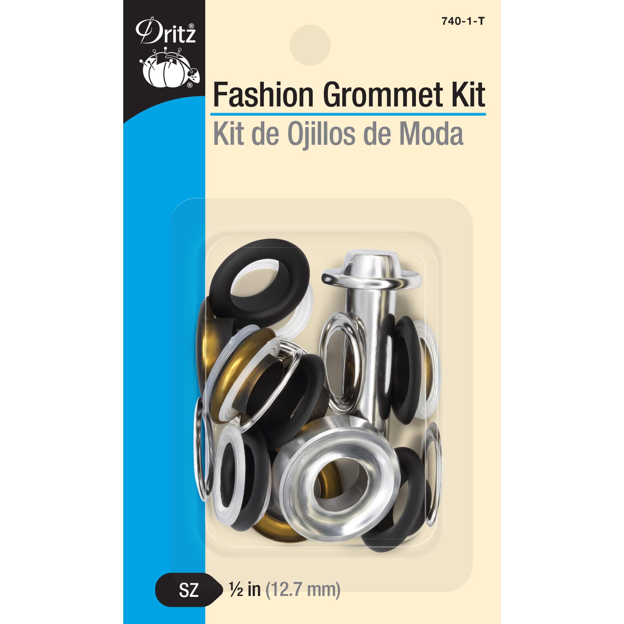 Dritz&#xAE; 1/2&#x22; Black Fashion Grommet Kit with Tools