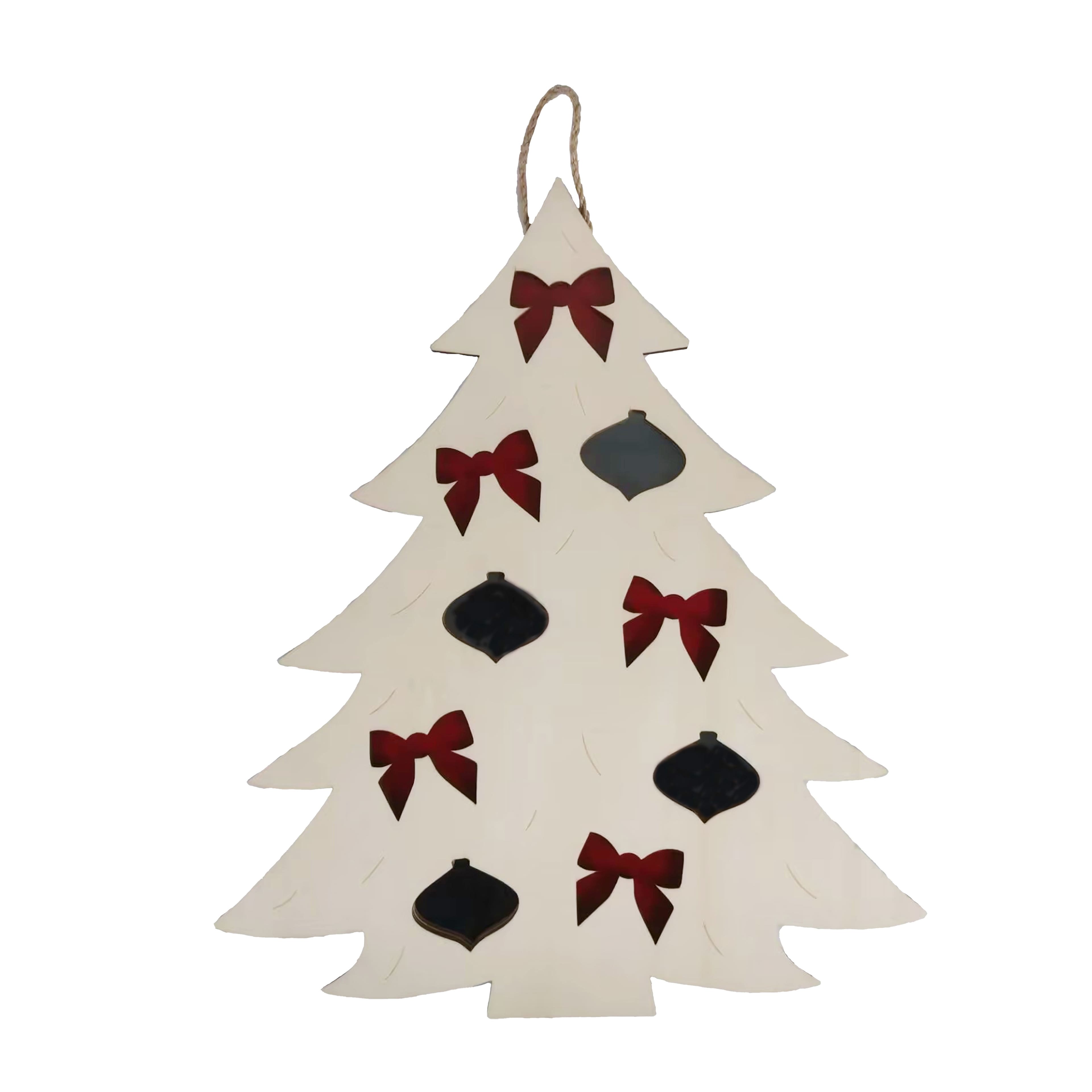 16&#x22; Christmas Tree DIY Wood &#x26; Acrylic Wall Plaque by Make Market&#xAE;