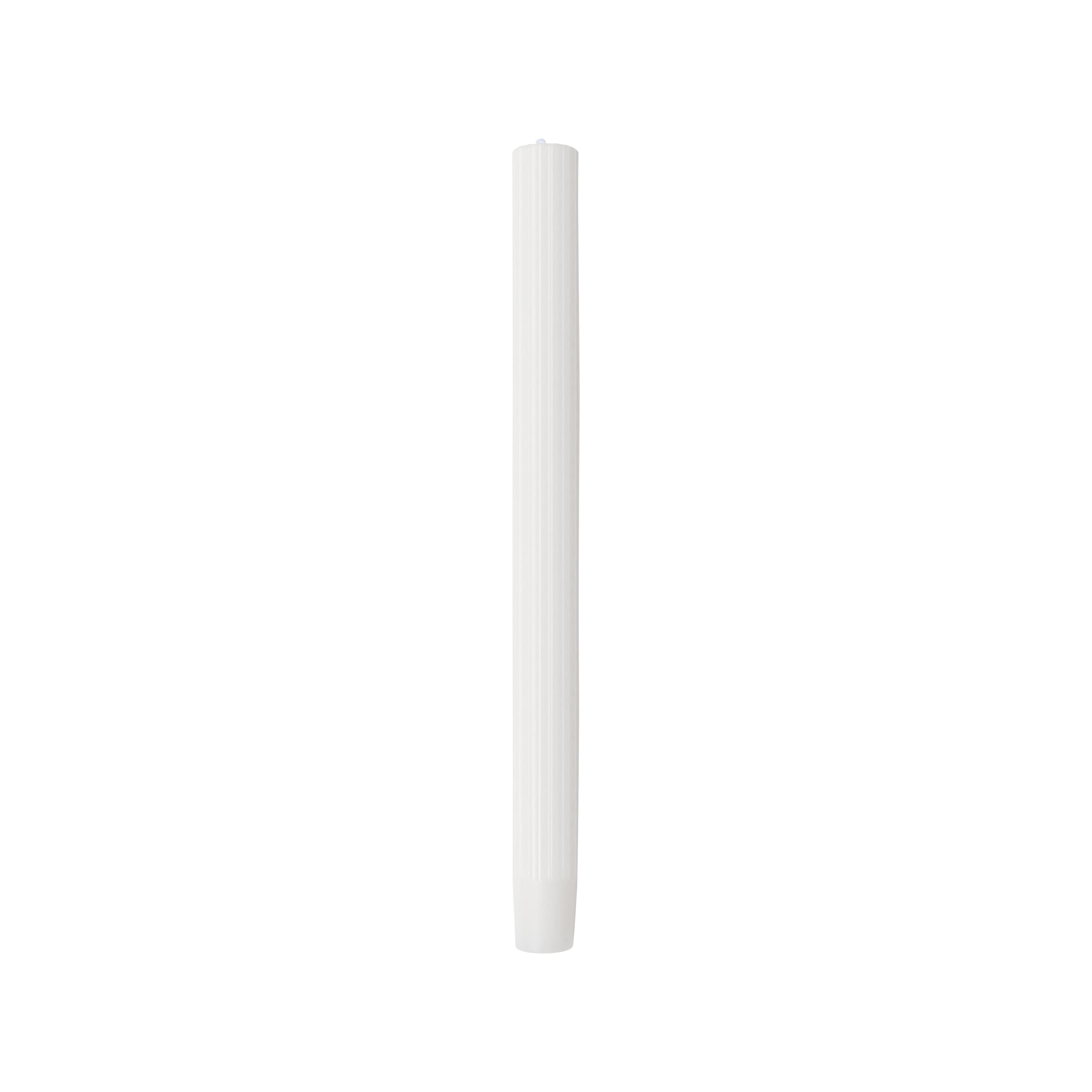 10&#x22; Unscented Ribbed Taper Candles, 2ct. by Ashland&#xAE;