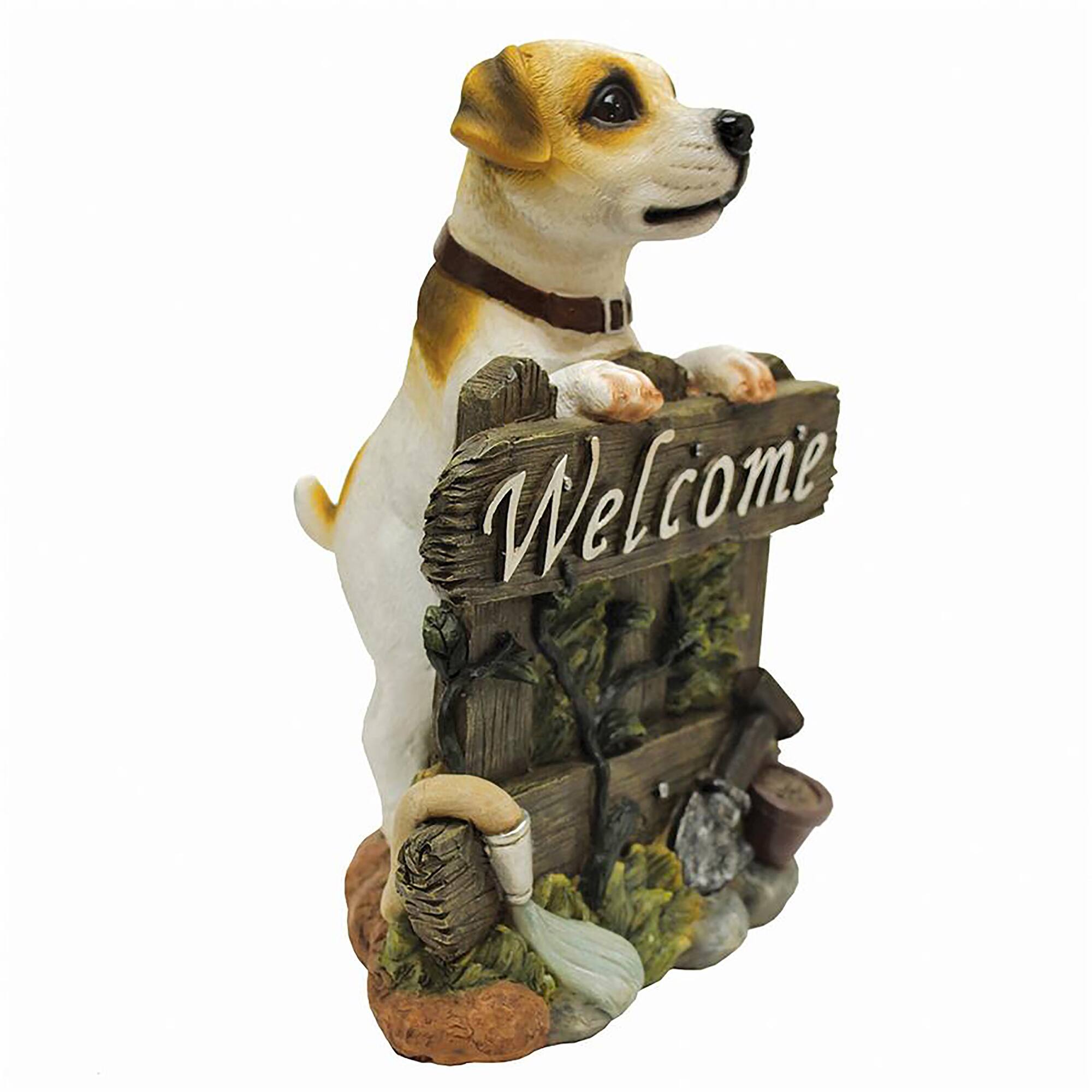 Design Toscano 11.5" Jack Russell Terrier Dog Welcome Statue