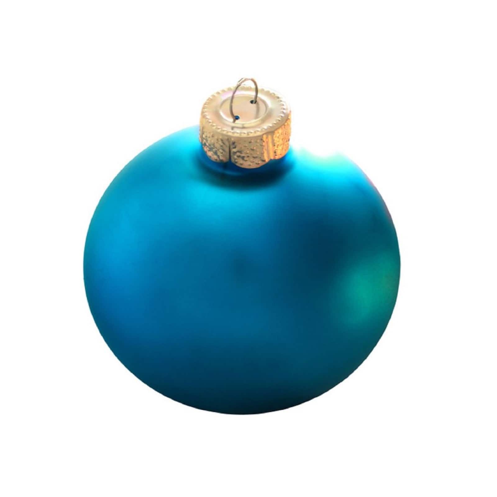 Whitehurst 6 Pack 4" Matte Glass Ball Christmas Ornaments