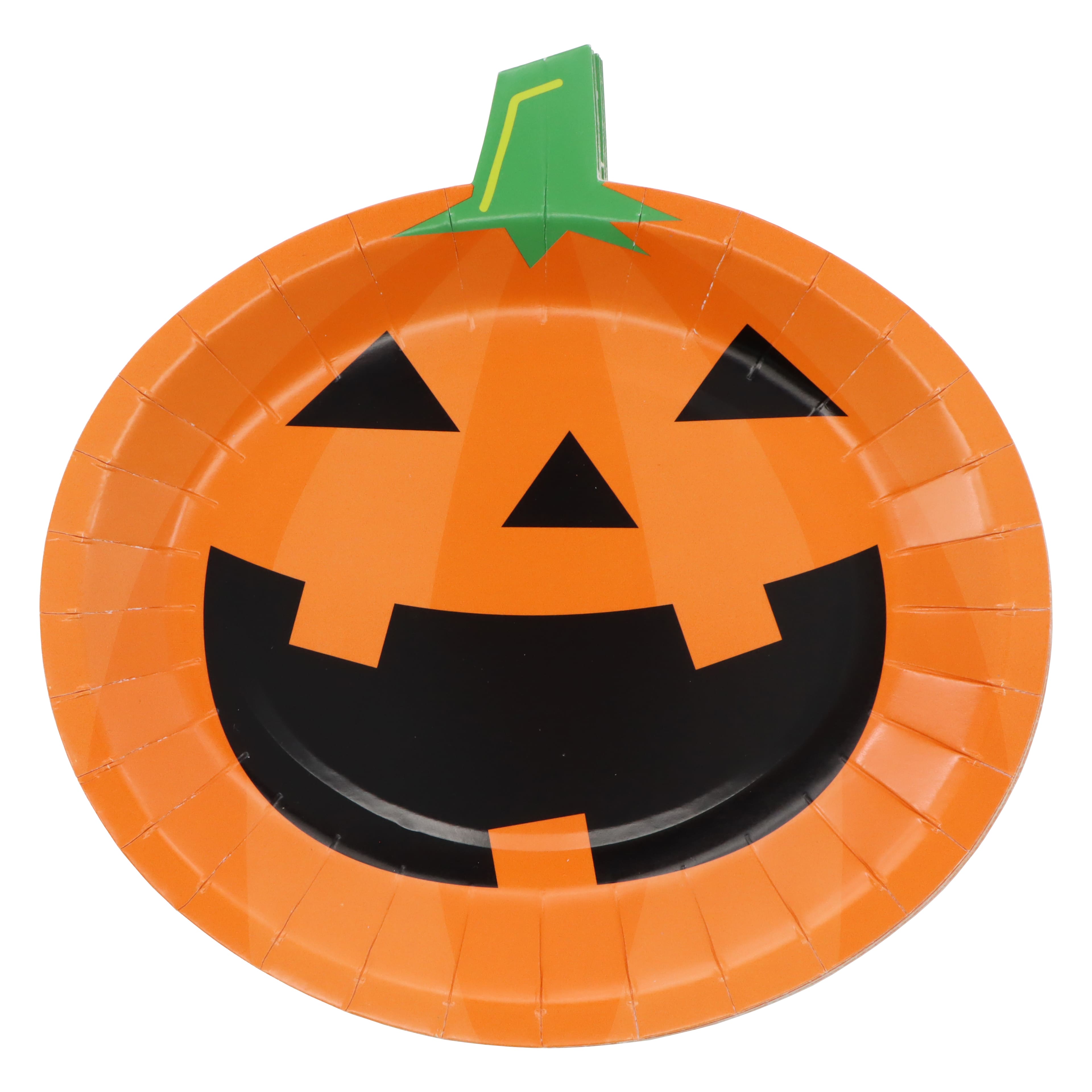 7&#x22; Jack-o&#x27;-Lantern Paper Plates, 12ct. by Celebrate It&#x2122;