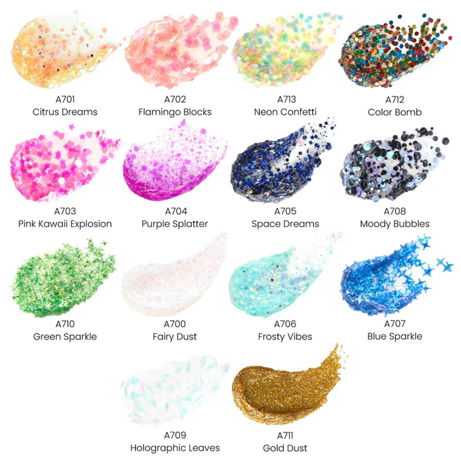 Arteza&#xAE; Chunky Glitter Acrylic Craft Paint Set