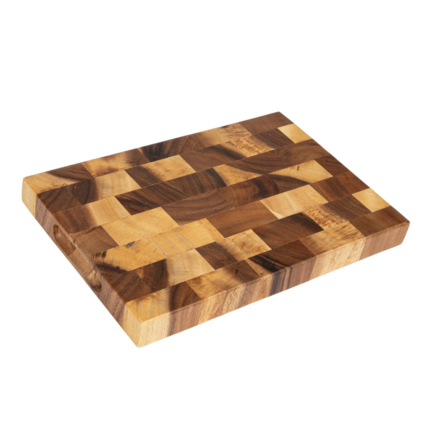 Hello Honey&#xAE; 14&#x22; Natural Suar Wood End Grain Rectangle Cheese &#x26; Cutting Board