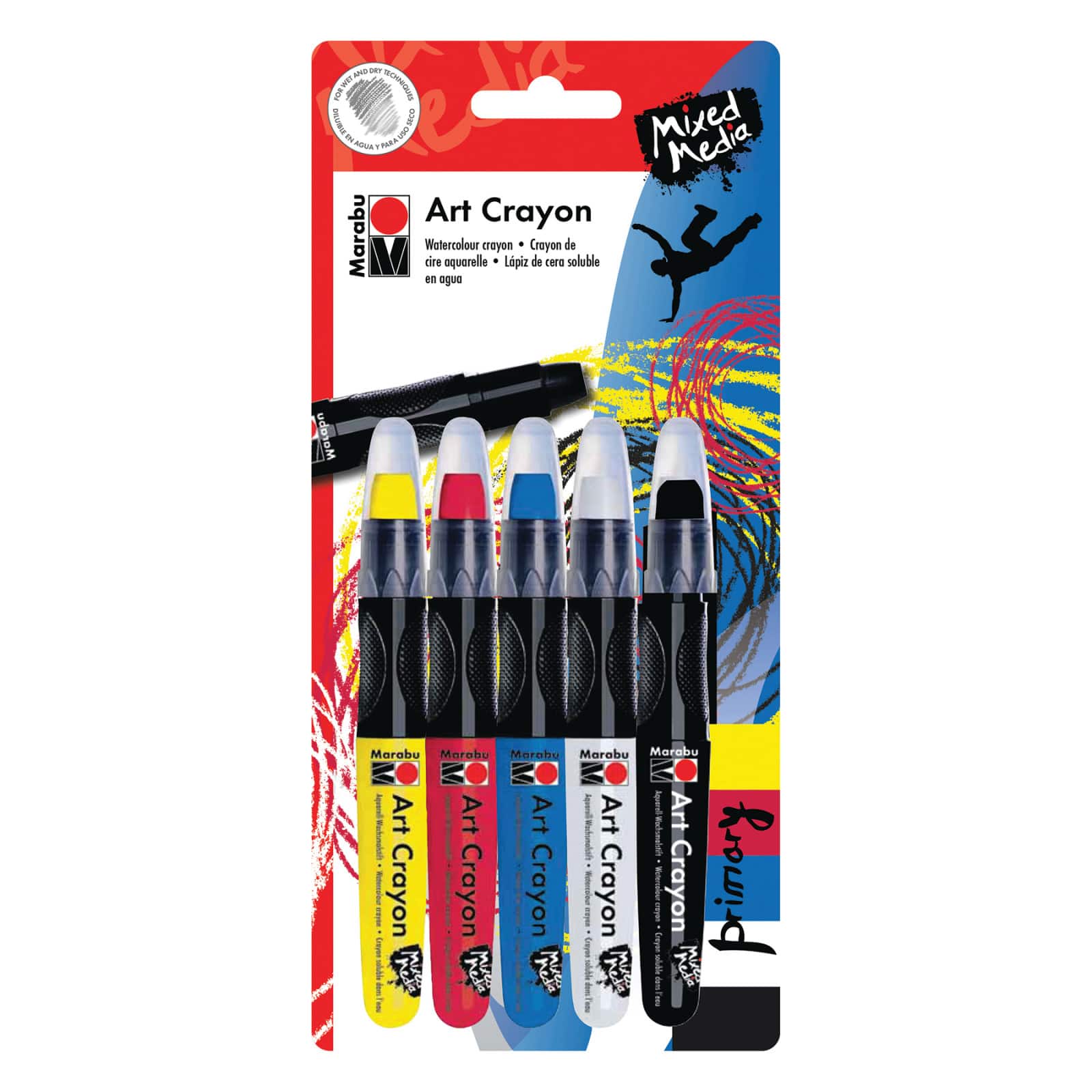 Set Crayons Painting, Crayon Watercolor Art