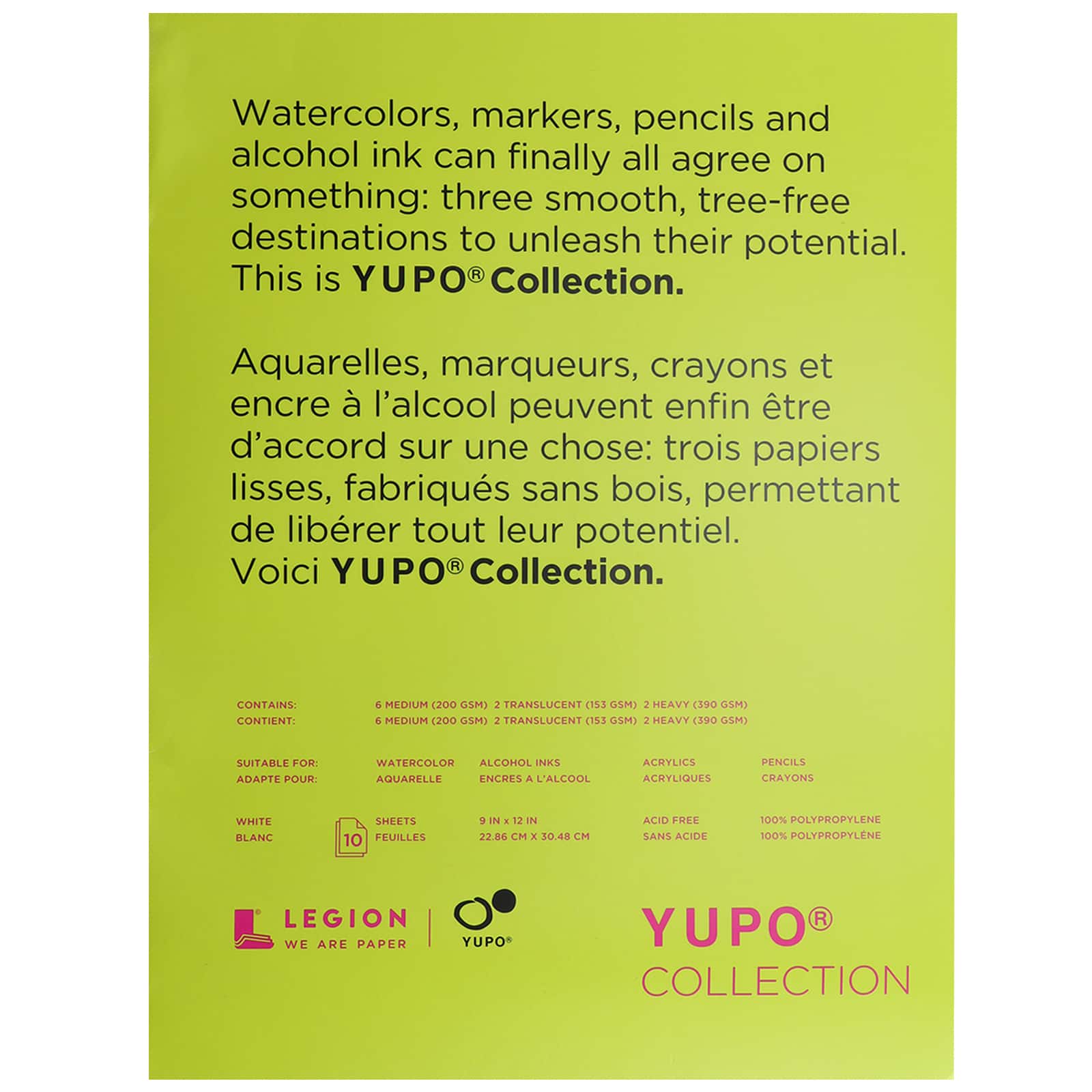 YUPO&#xAE; Collection Watercolor Paper, 9&#x22; x 12&#x22;