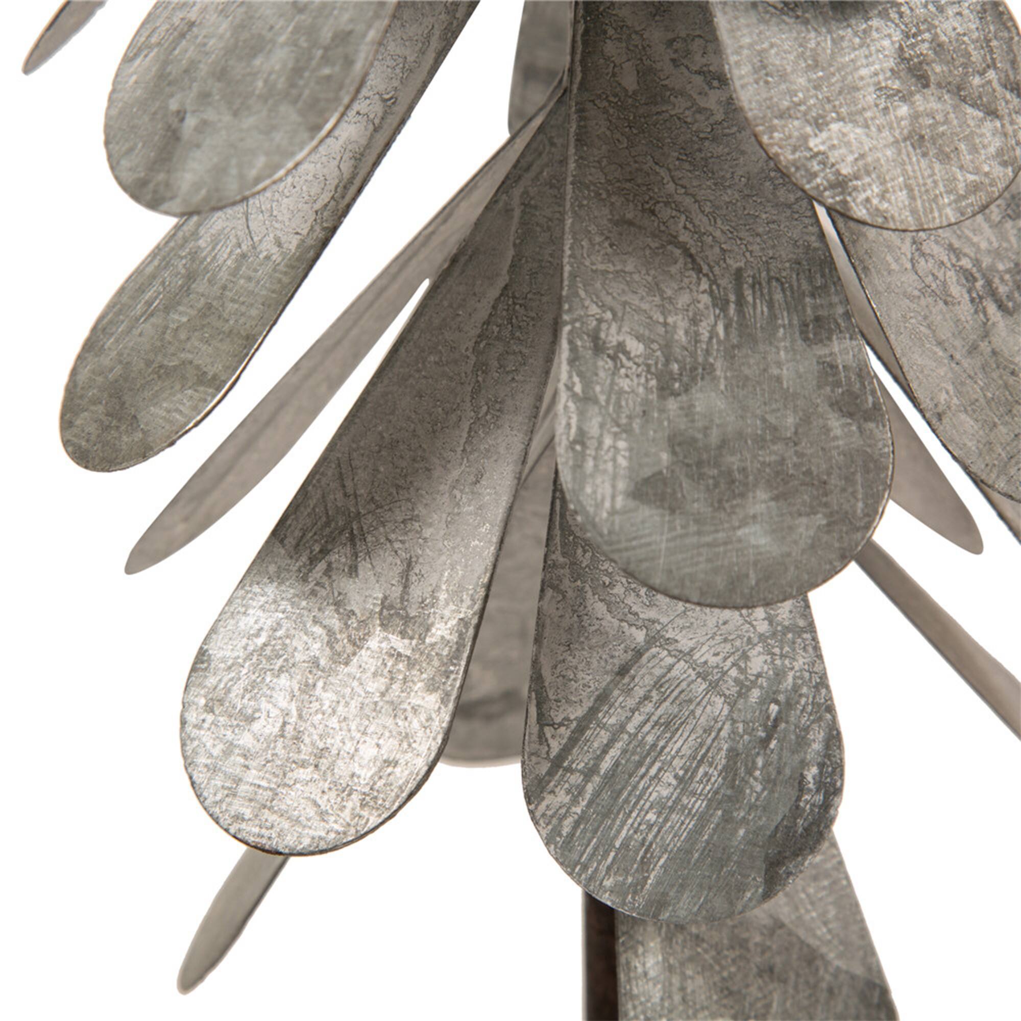 Glitzhome® 14.5" Galvanized Metal Christmas Tree Table Décor