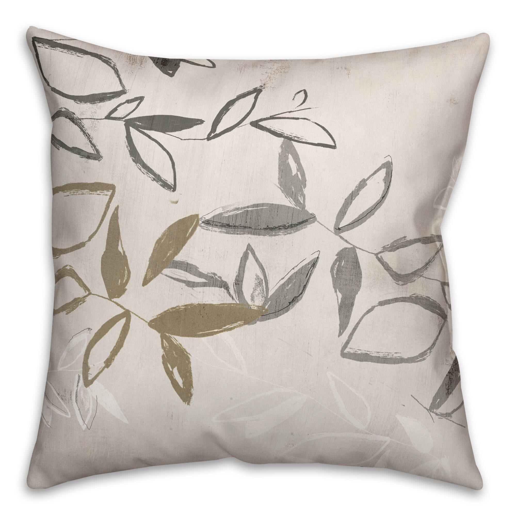 Abstracted Branches Indoor & Outdoor Throw Pillow