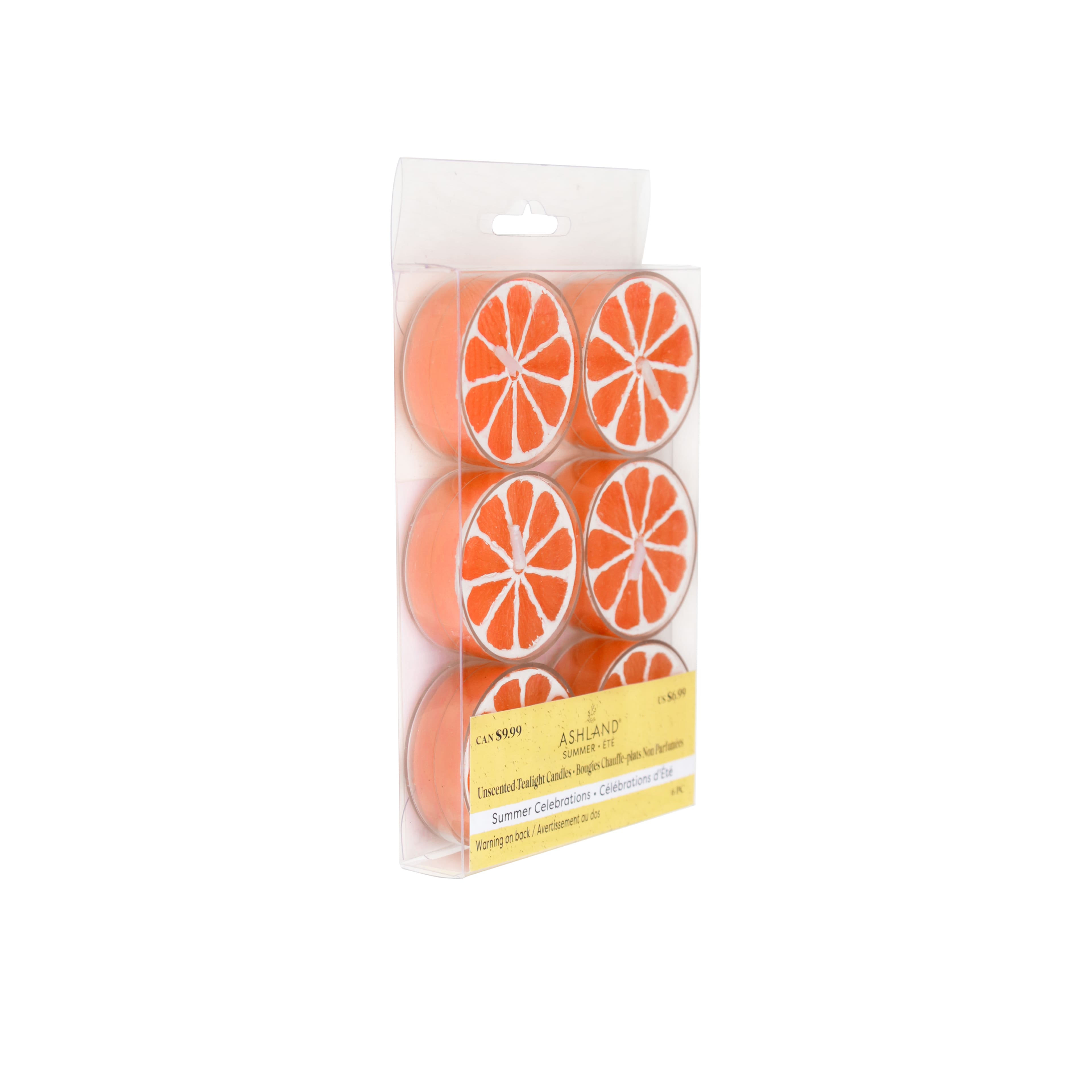 Orange Lemon Unscented Tealight Candles, 6ct. by Ashland&#xAE;