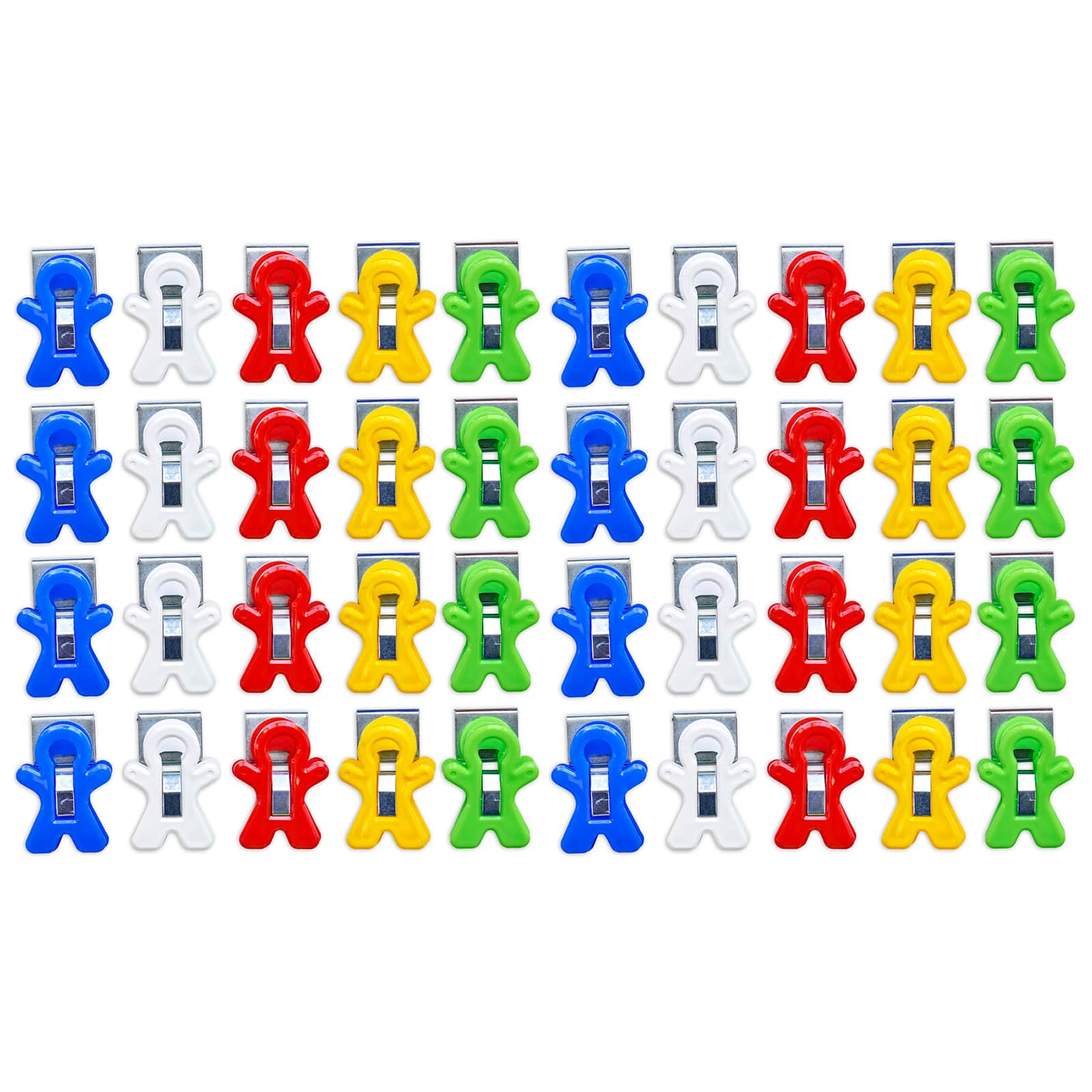 The Pencil Grip™ Magnet Man® Assorted Colors Magnetic Clips, 40ct.
