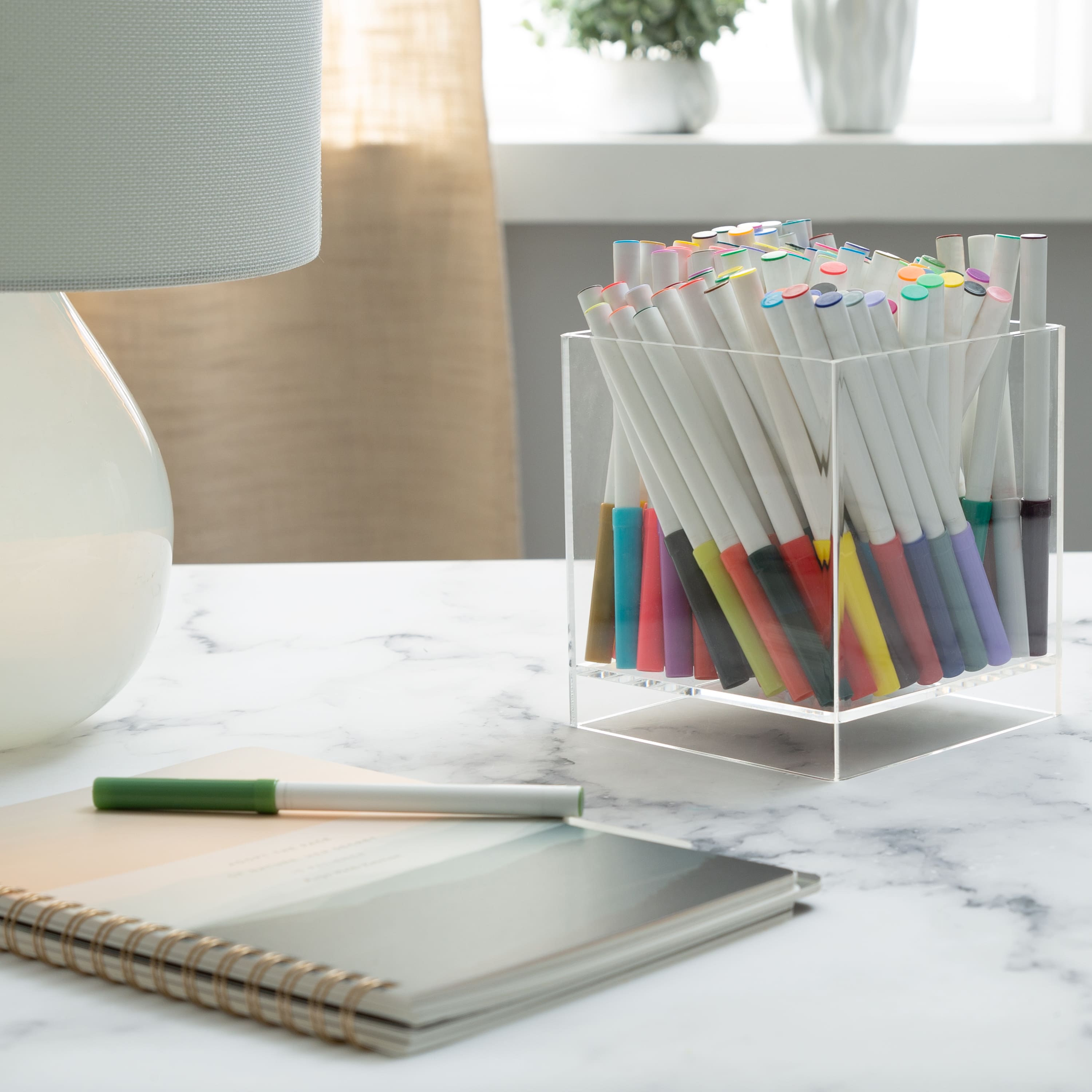 Organize It All 6" Multipurpose Clear Acrylic Cube