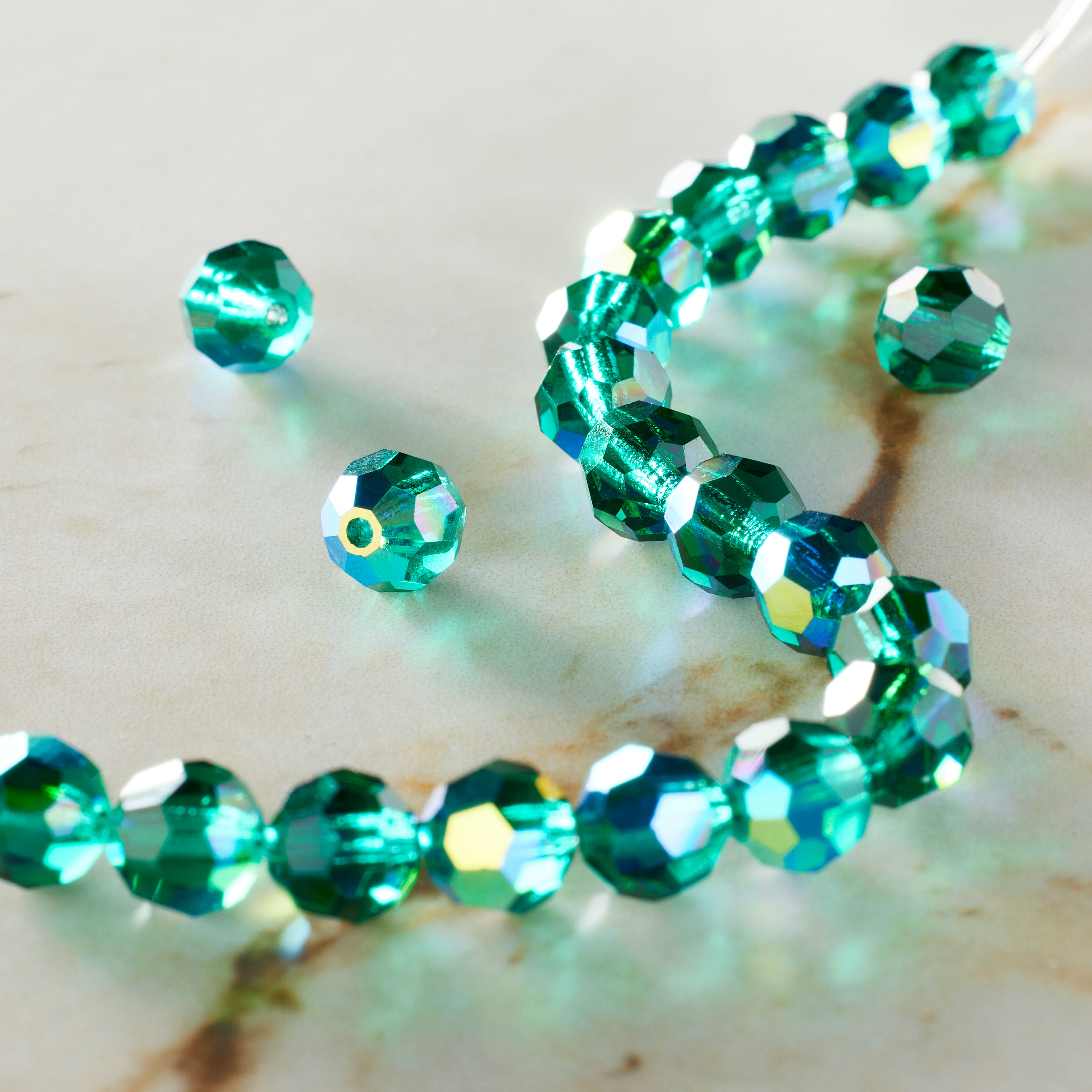 12 Pack: Preciosa Glass Crystal Round Beads, 6mm by Bead Landing™