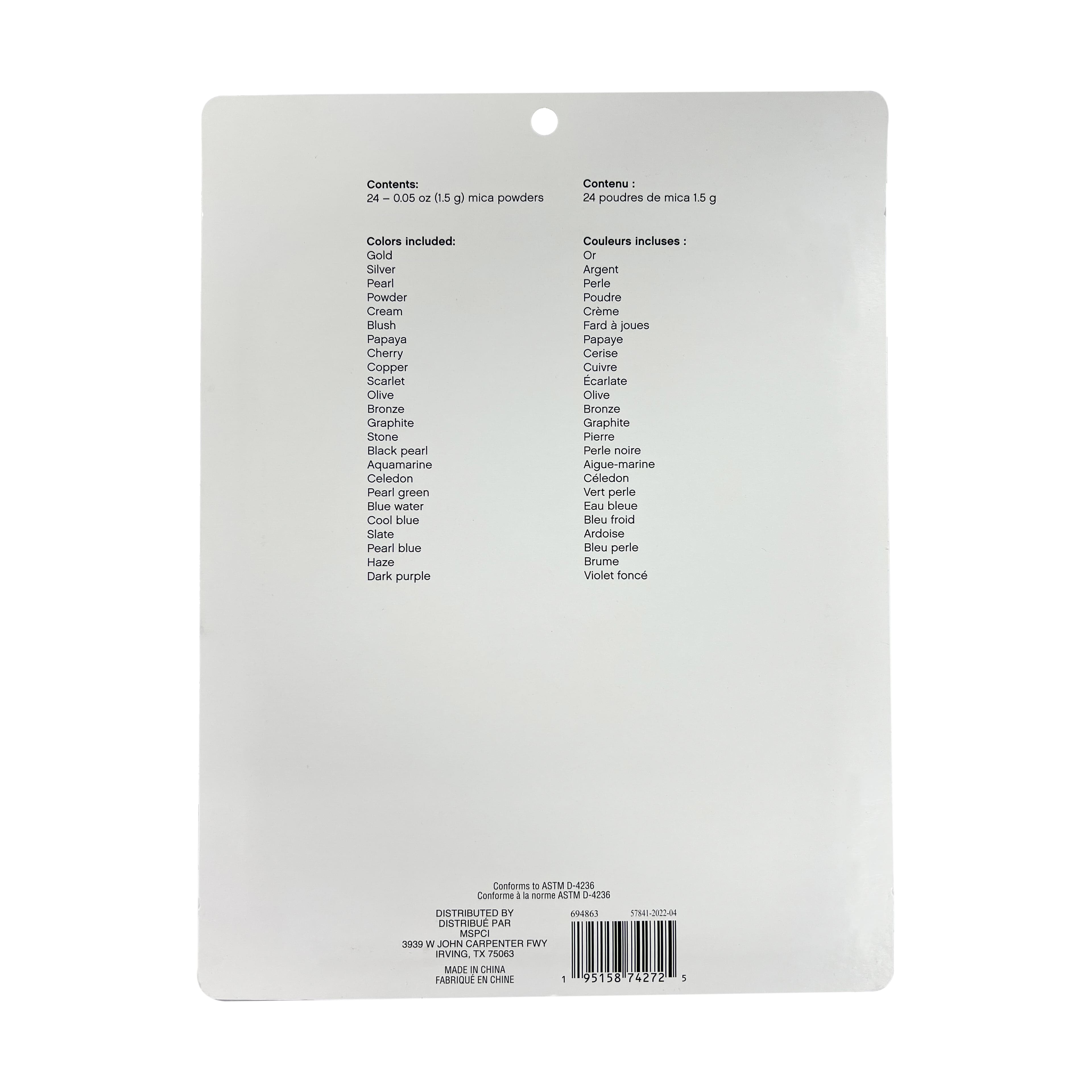 Mixed Colour Resin Mica Powders by Craft Smart®, 24ct.