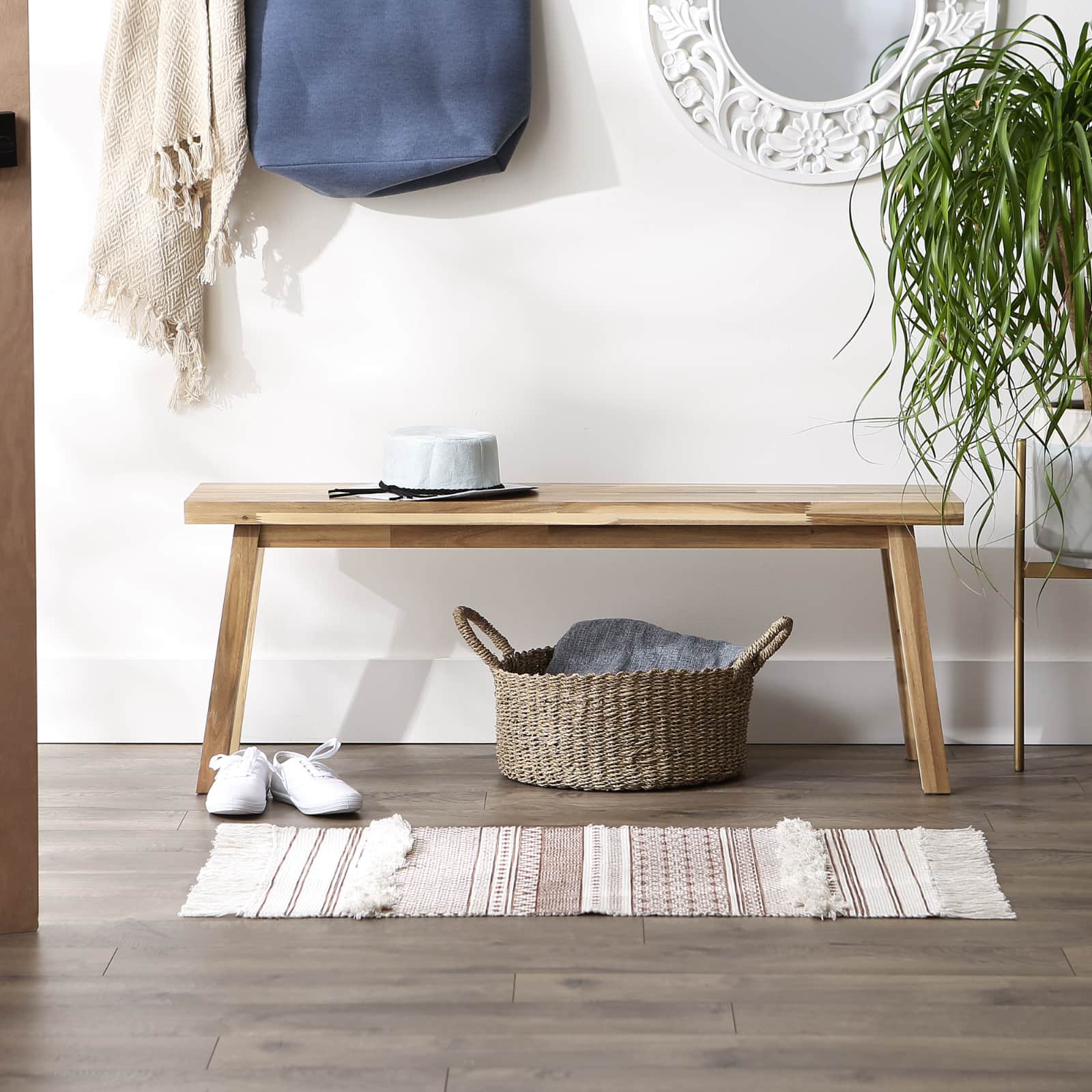 DII&#xAE; Shabby Chic Textured Hand-Loomed Shag Rug