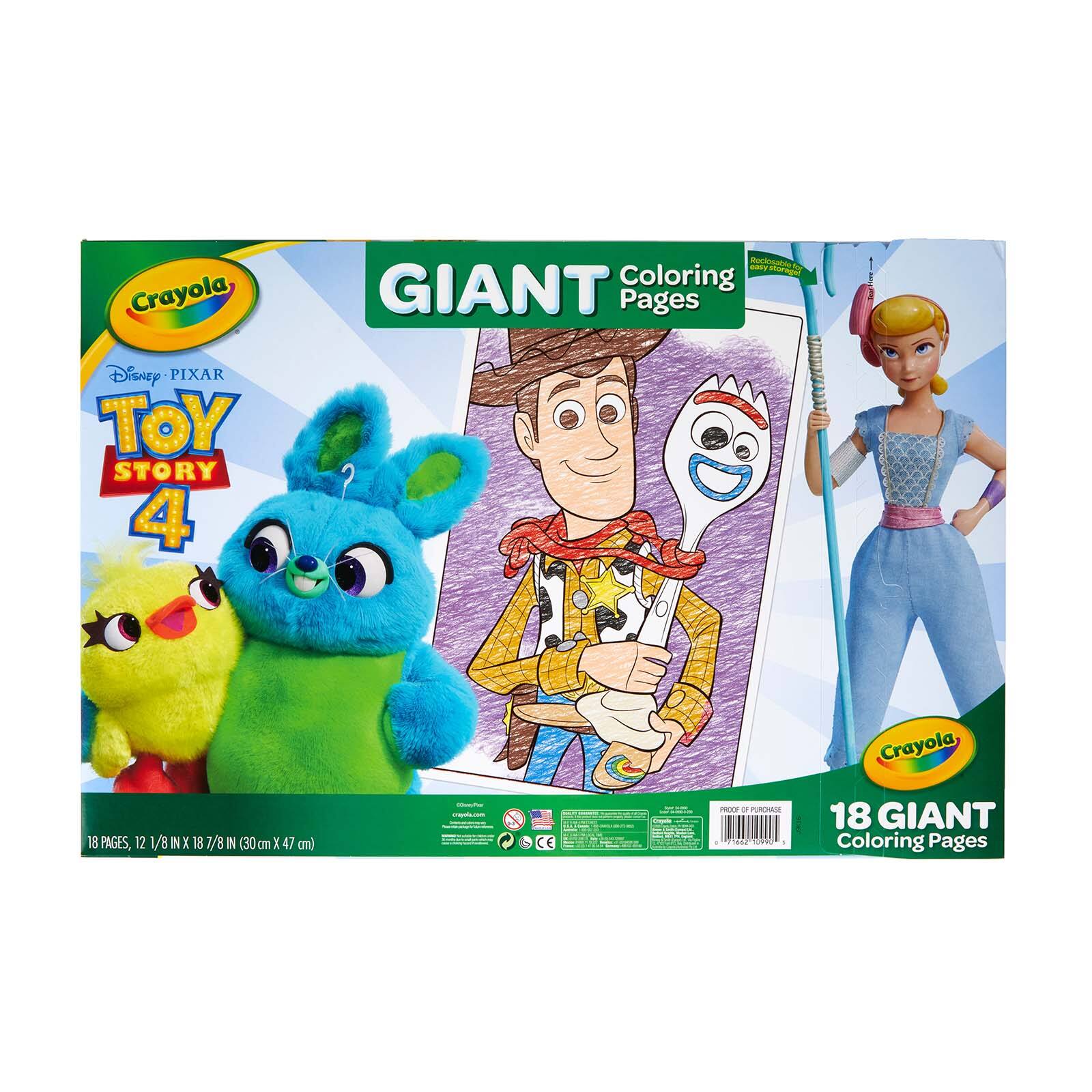 Crayola Disney Pixar Toy Story 4 Giant Coloring Pages Michaels
