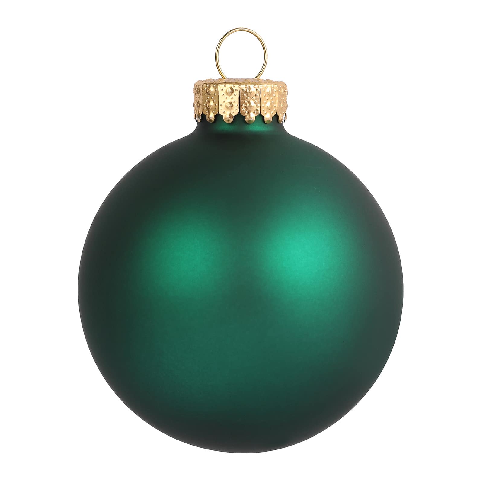 6 Pack 2.5" Emerald Glass Ball Ornaments by Ashland®