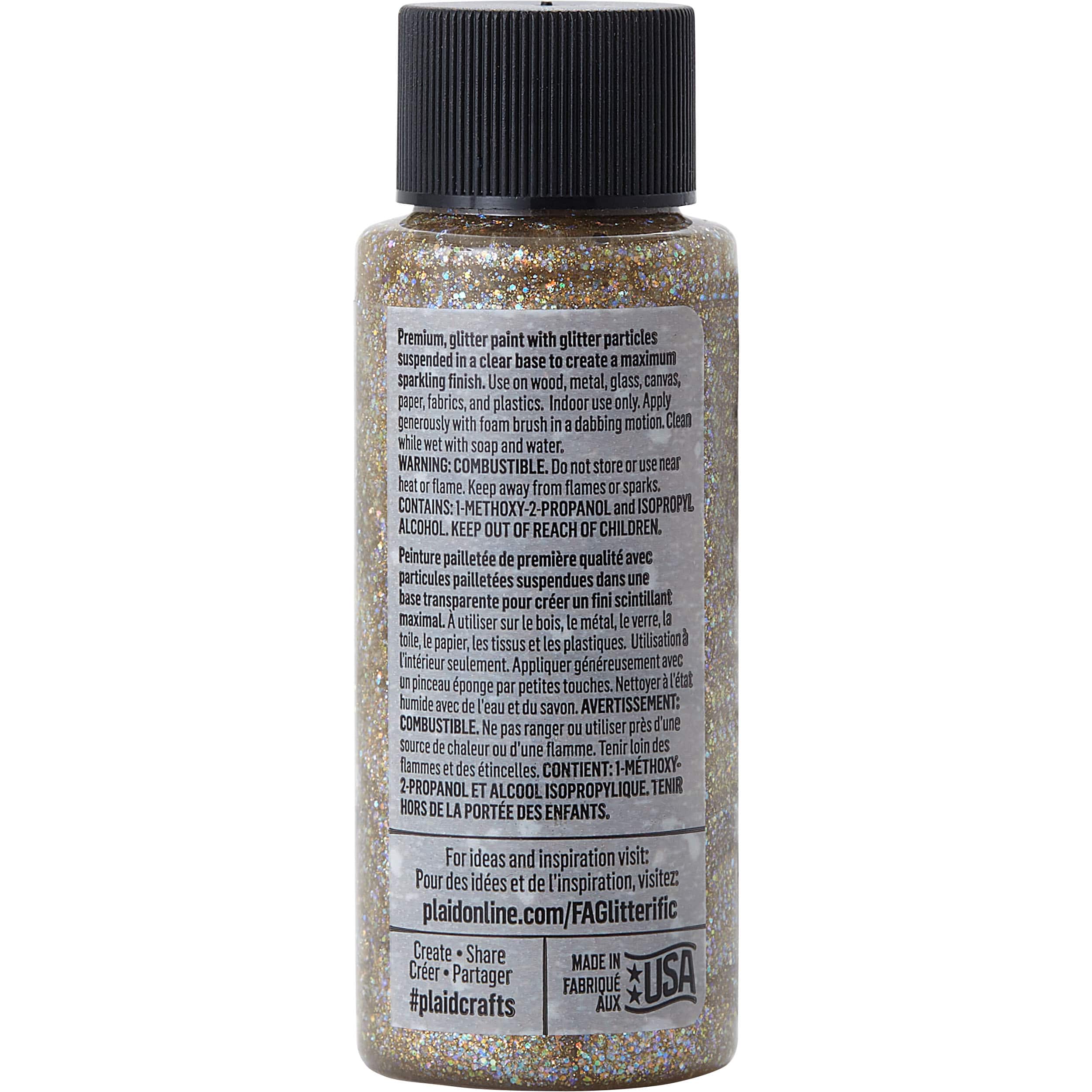 FolkArt&#xAE; Glitterific Fine&#x2122; Glitter Acrylic Paint