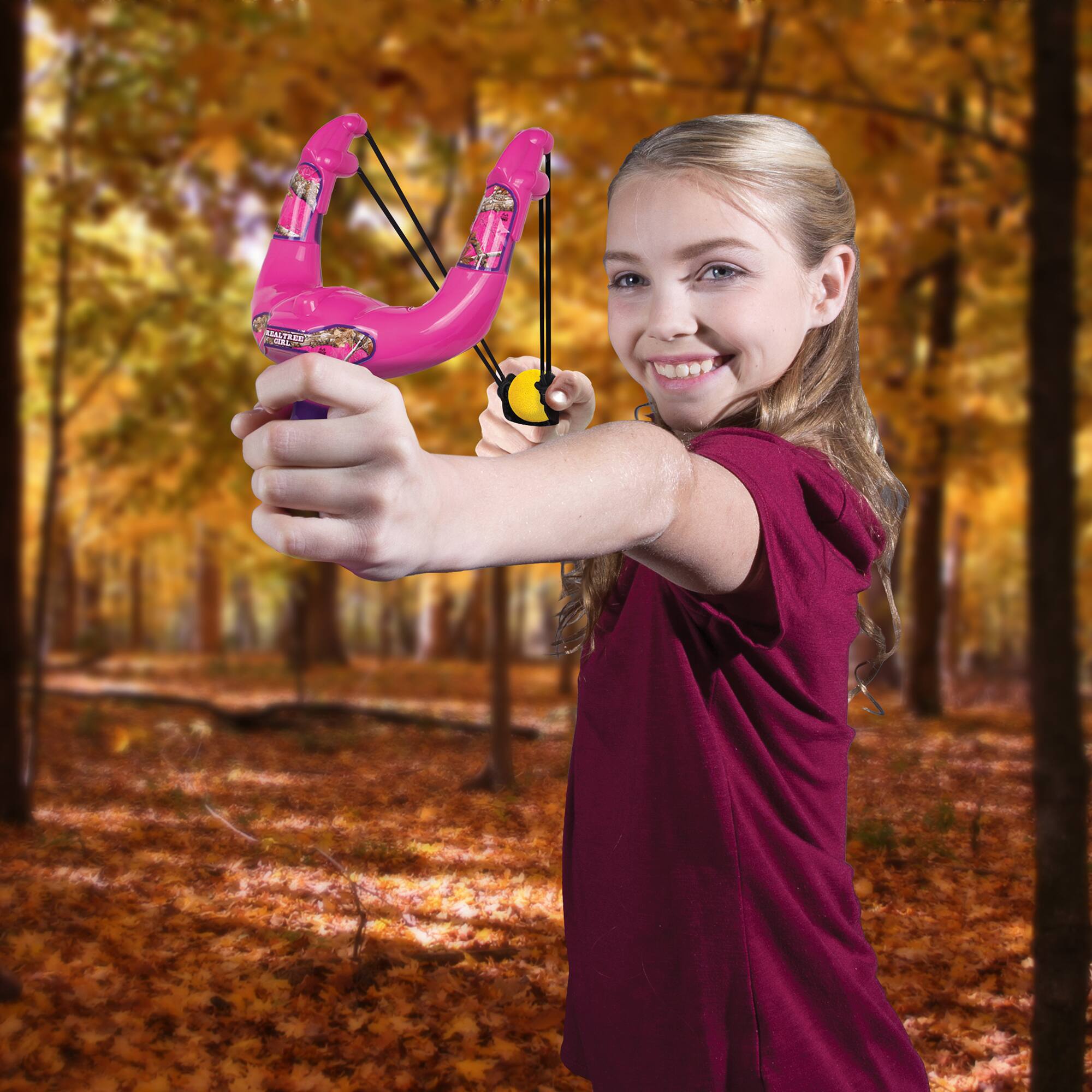 NKOK RealTree&#xAE; Pink Handheld Slingshot Set