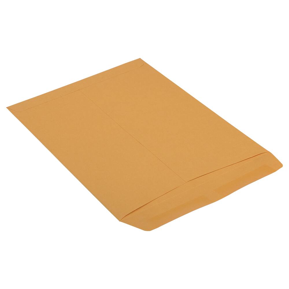 JAM Paper 10" x 13" Brown Kraft Recycled Manila Open End Envelopes, 100ct.