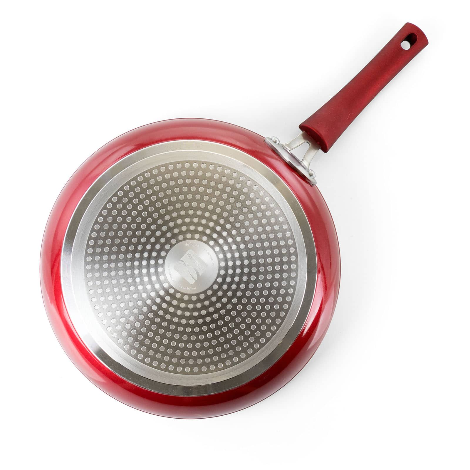 Kenmore&#xAE; Arlington 2-Piece Metallic Red Aluminum Ceramic Coated Nonstick Frying Pan Set