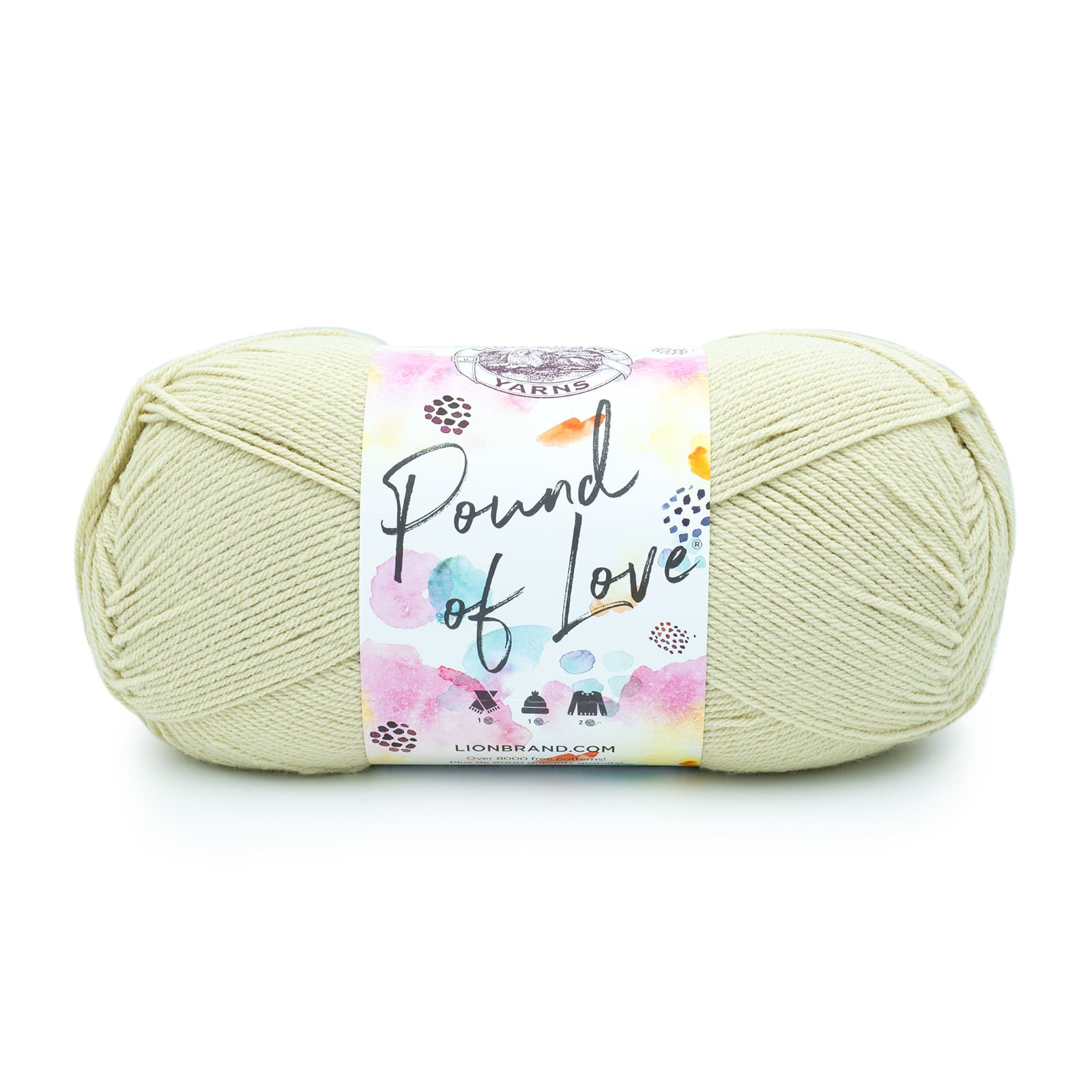  Lion Brand Yarn Pound of Love, Value Yarn, Large Yarn for  Knitting and Crocheting, Craft Yarn, Pastel Pink