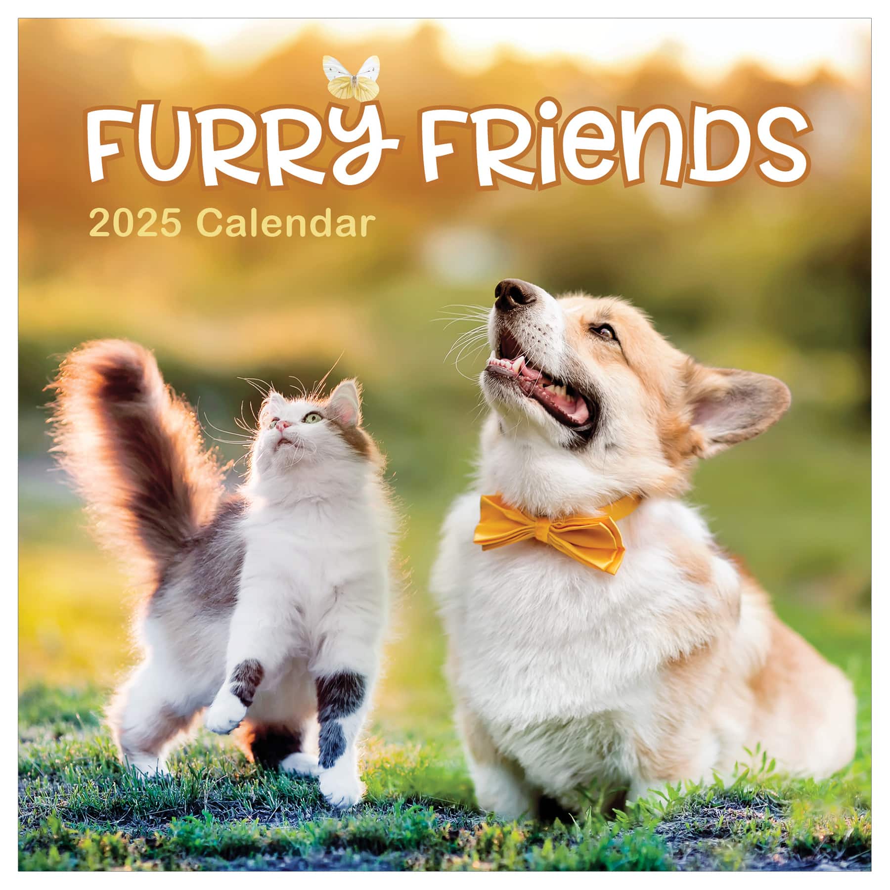 TF Publishing 2025 Furry Friends Wall Calendar