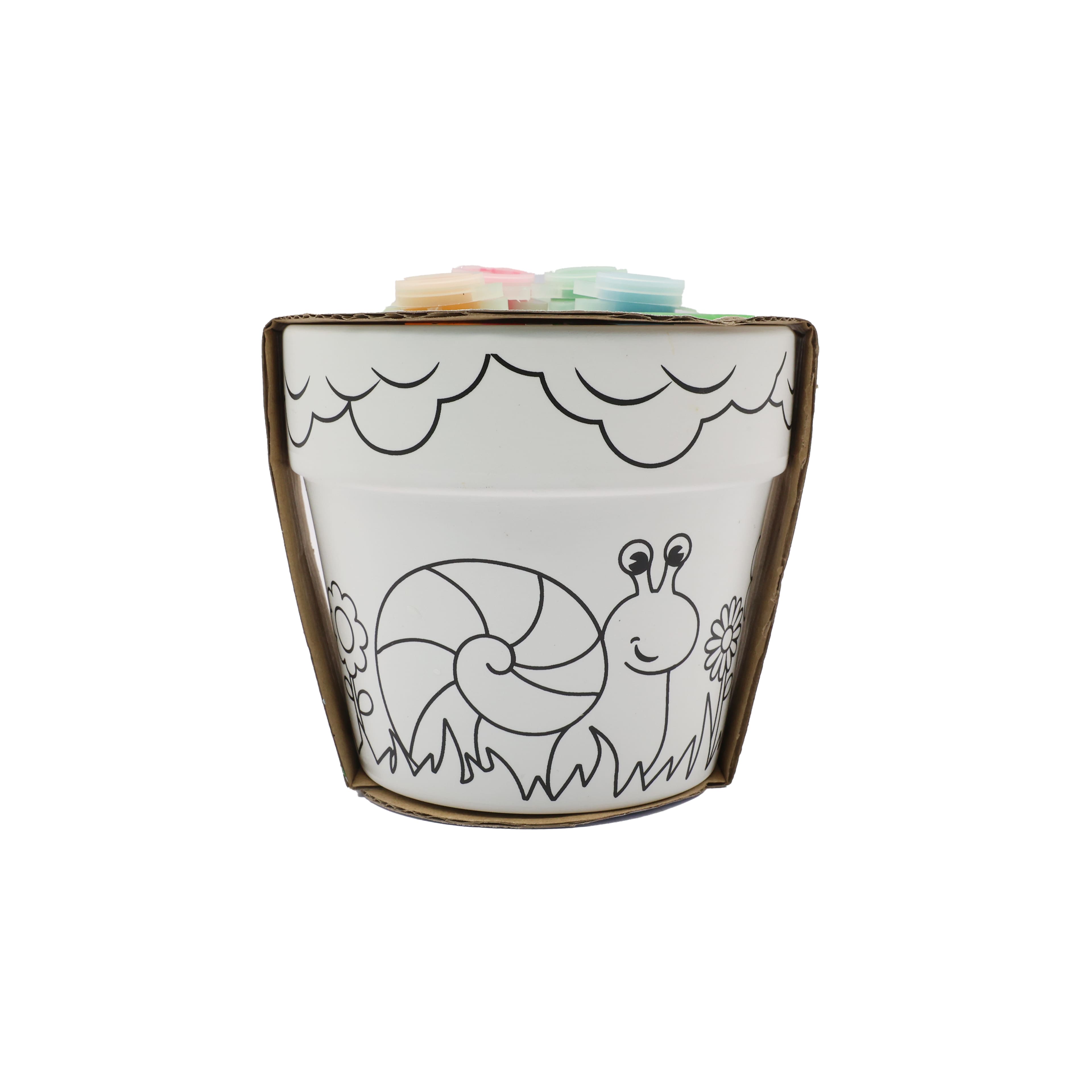 Snail Ceramic Flower Pot Kit by Creatology&#x2122;