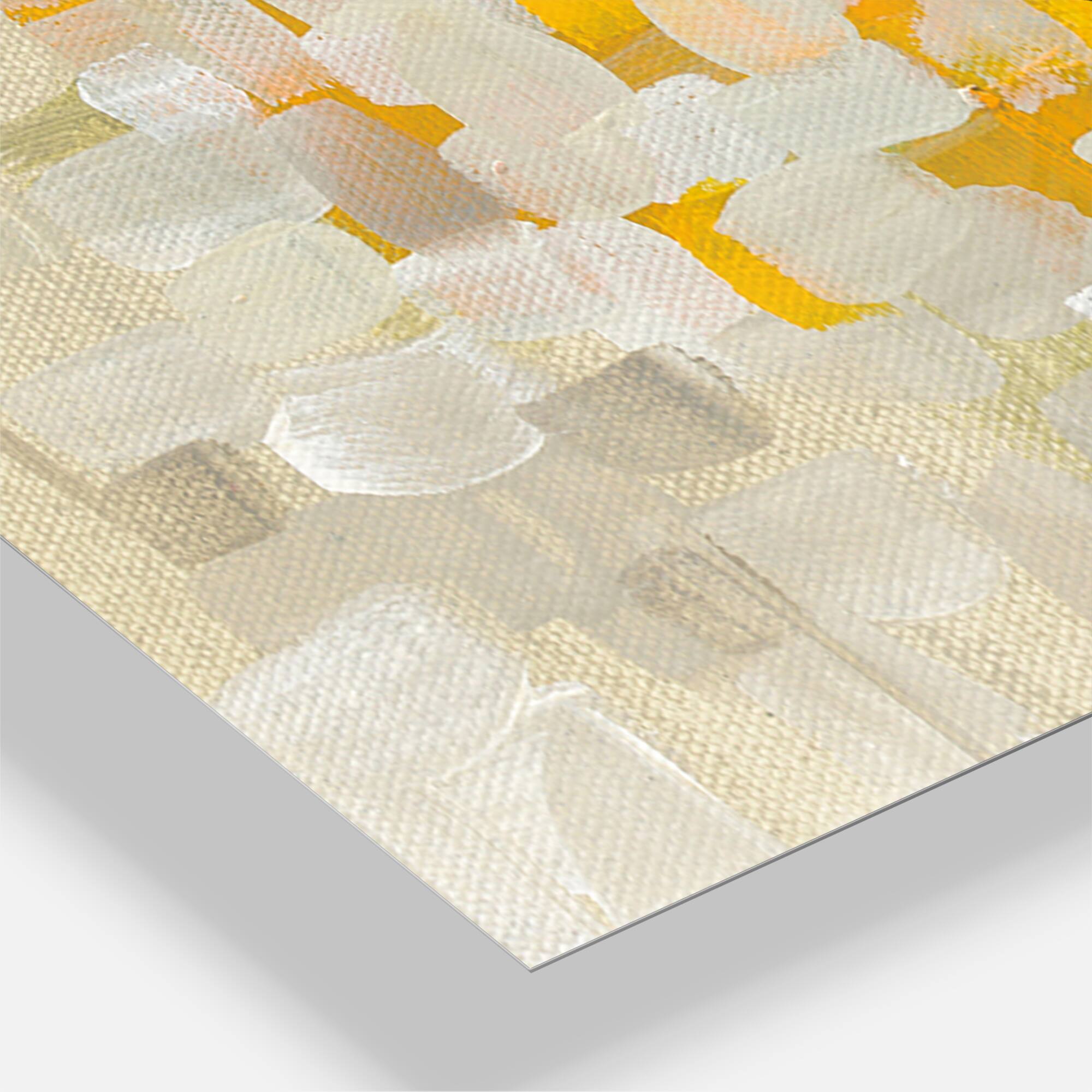 Designart &#x27;Glam Yellow Explosion Blocks Modern Multipanel Wall Clock