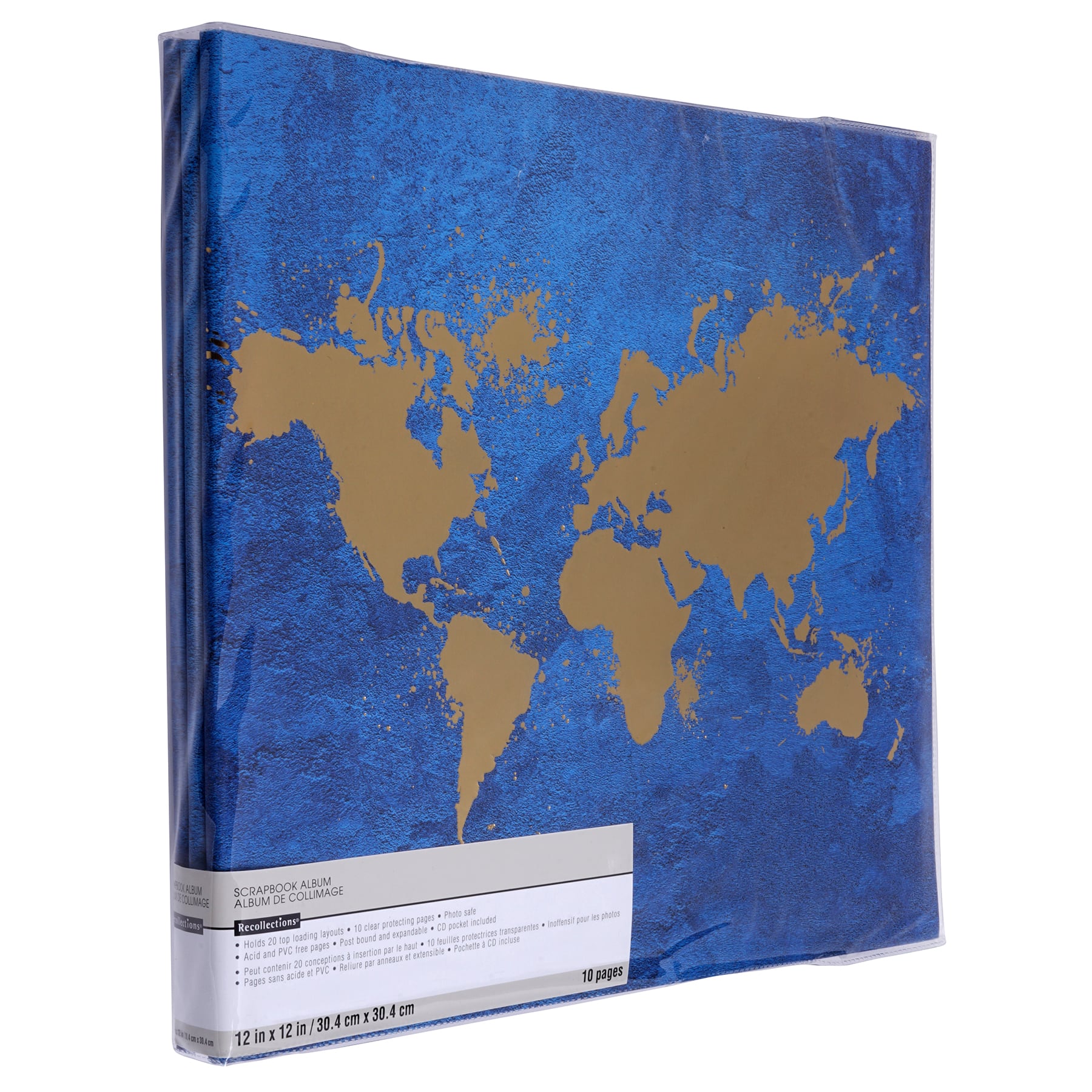 World Map Scrapbook Paper
