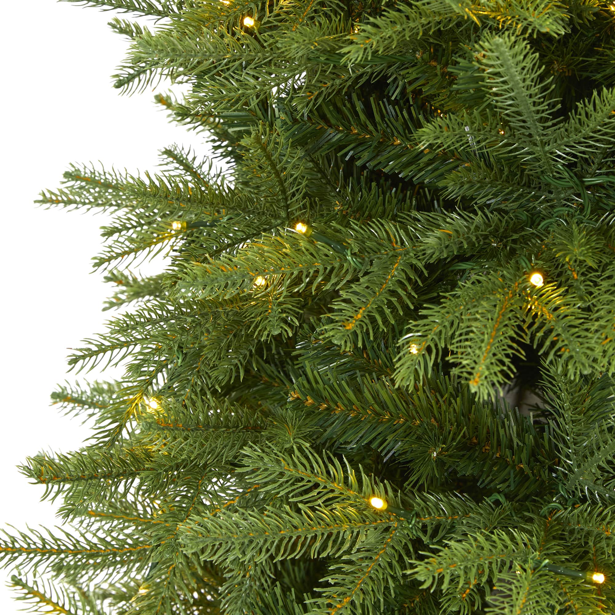 6ft. Pre-Lit Vancouver Fir Natural Look Artificial Christmas Tree, Clear LED Lights