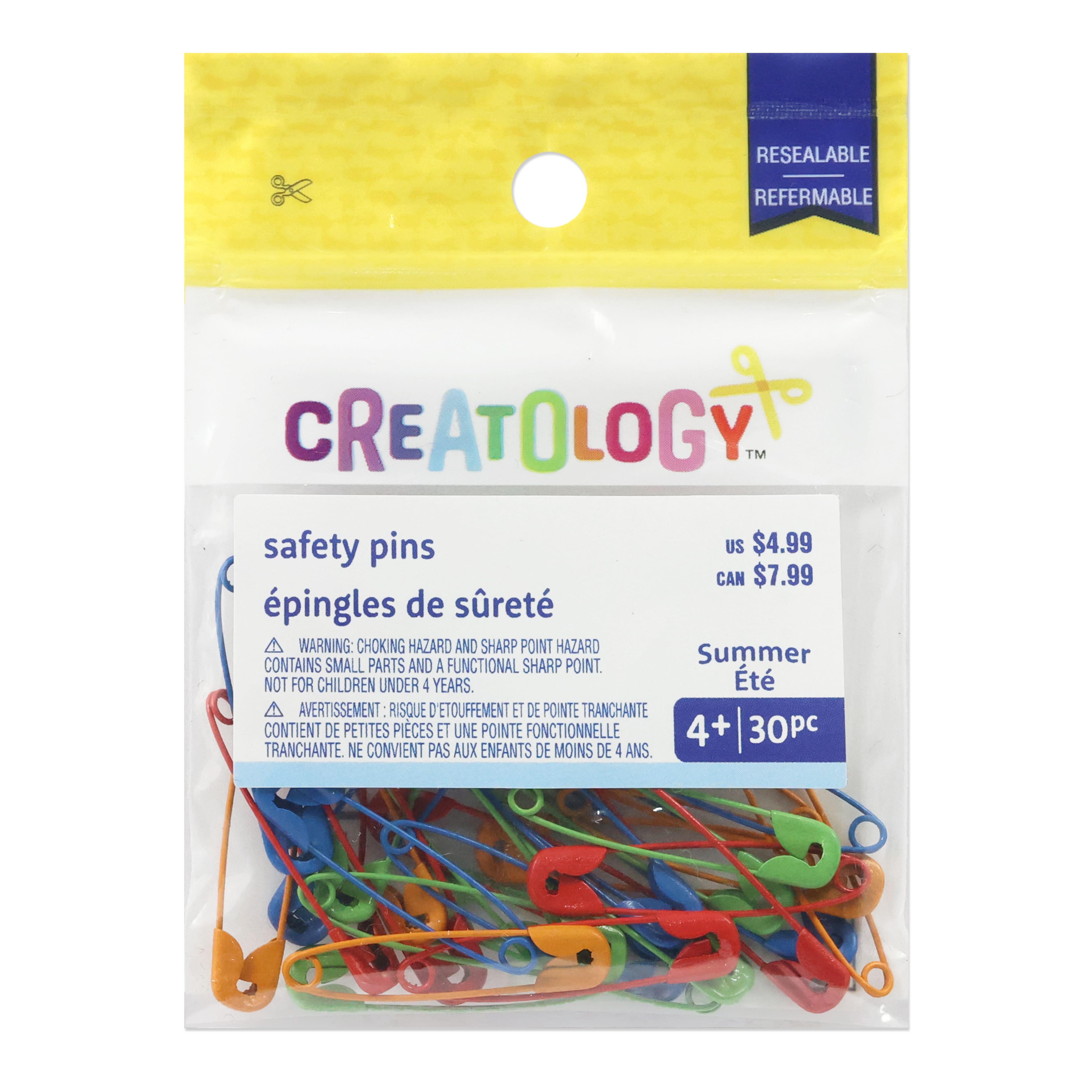 Summer Safety Pins, 30ct. by Creatology&#x2122;