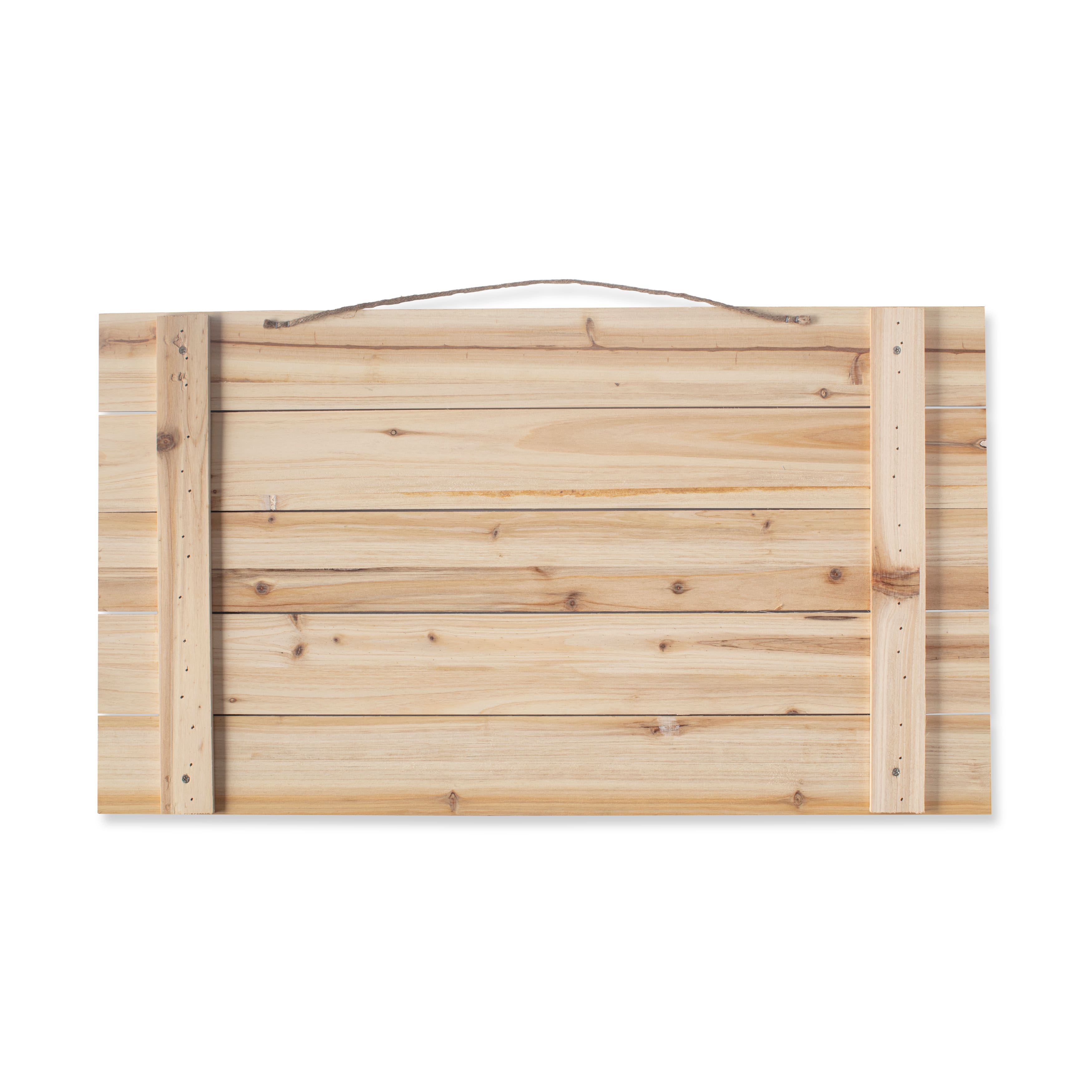 6 Pack: 26&#x22; Wood Pallet Rectangle Plaque by Make Market&#xAE;