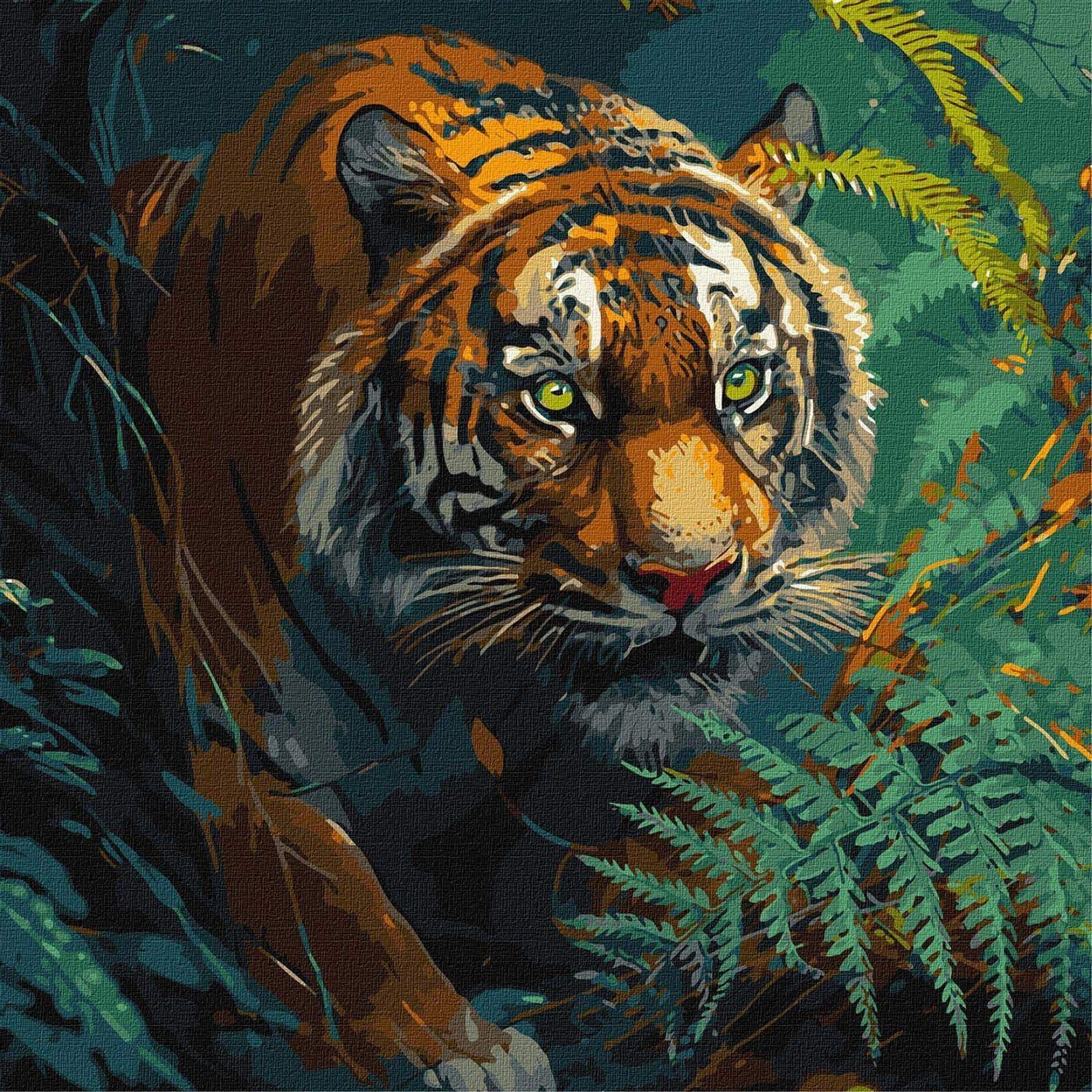 Ideyka Jungle Lord Painting by Numbers Kit