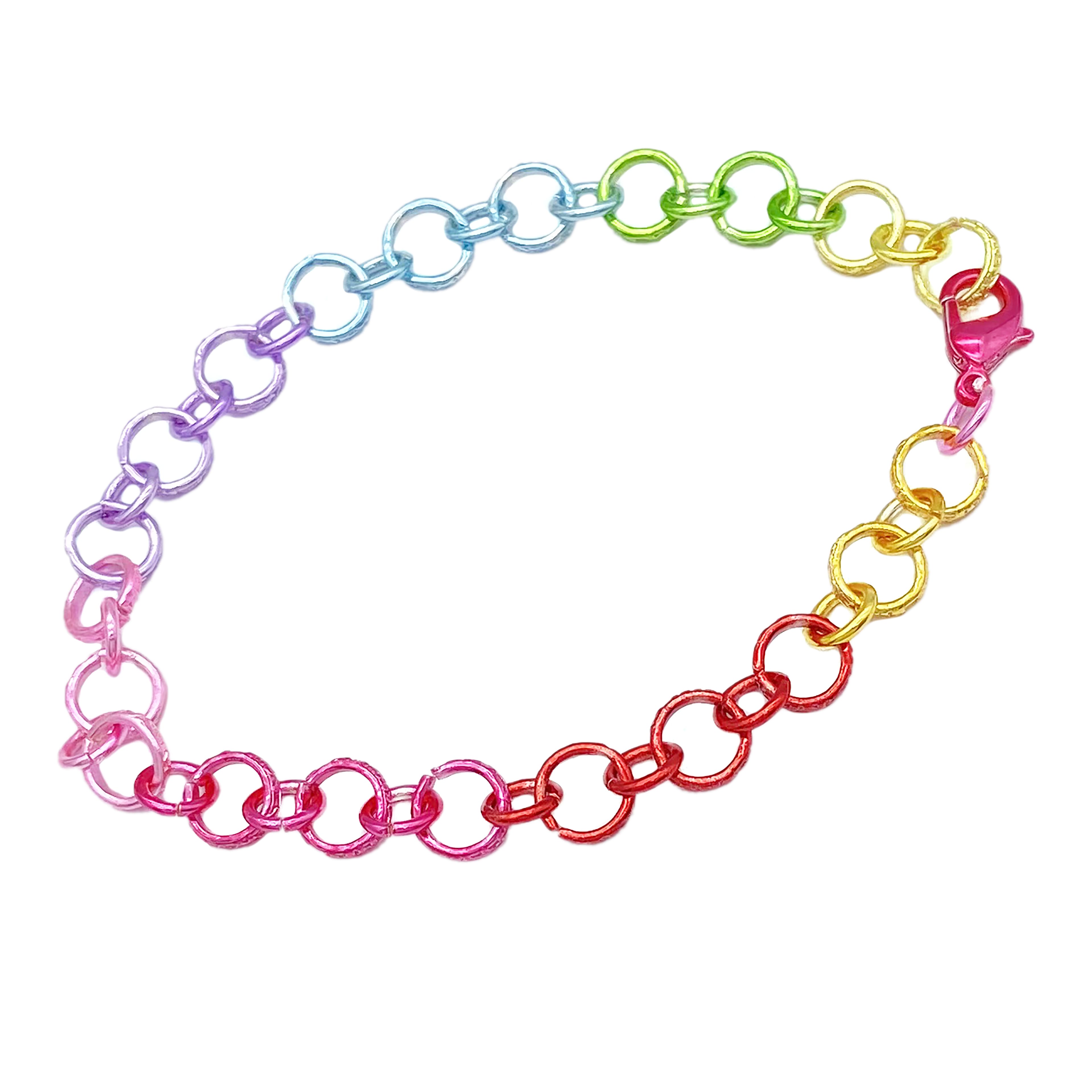 Rainbow Long &#x26; Short Charm Bracelet by Bead Landing&#x2122;