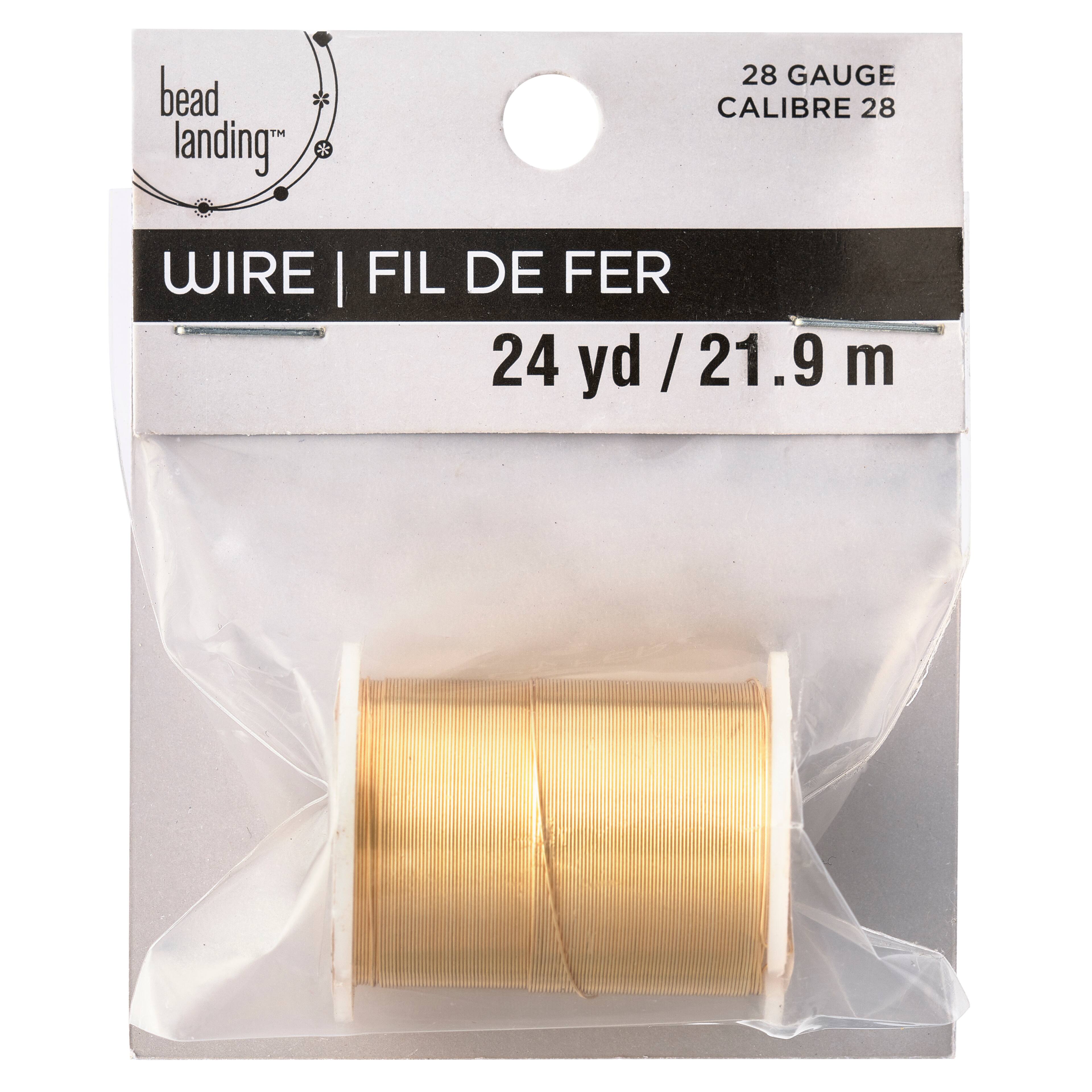 12 Pack: 28 Gauge Gold Beading Wire by Bead Landing™