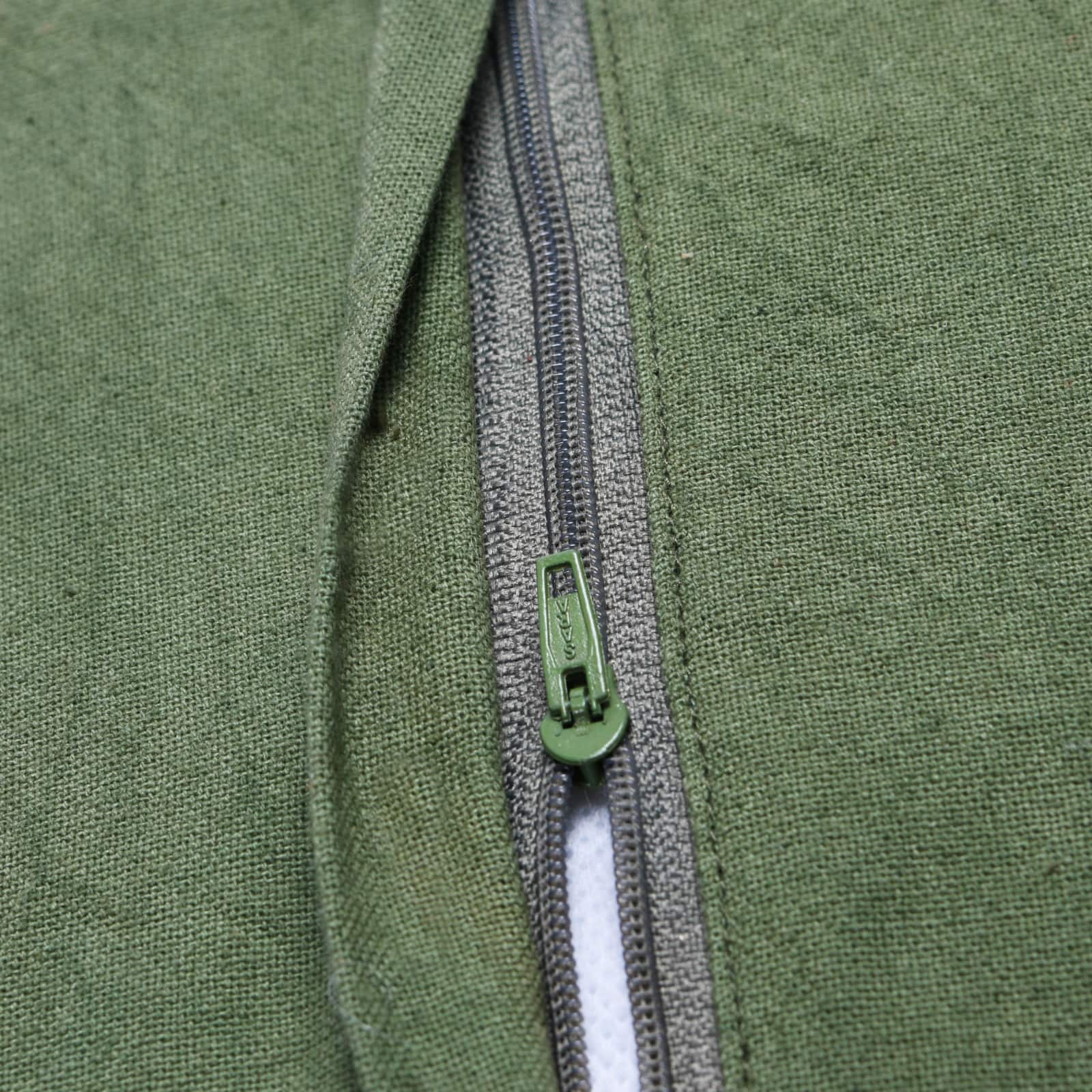 Hello Honey® 20'' Green Square Quilted Velvet Pillow Cover