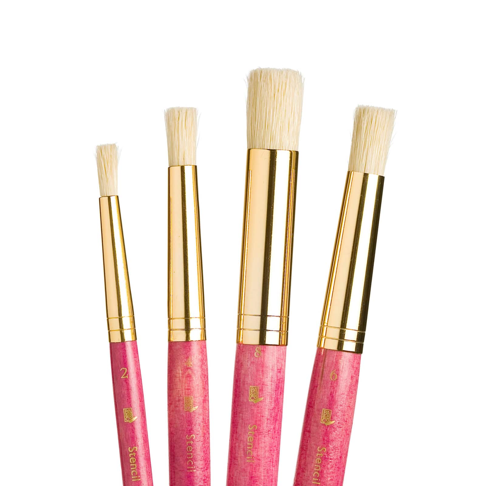 Princeton™ RealValue™ Bristle Stencil 4 Piece Brush Set
