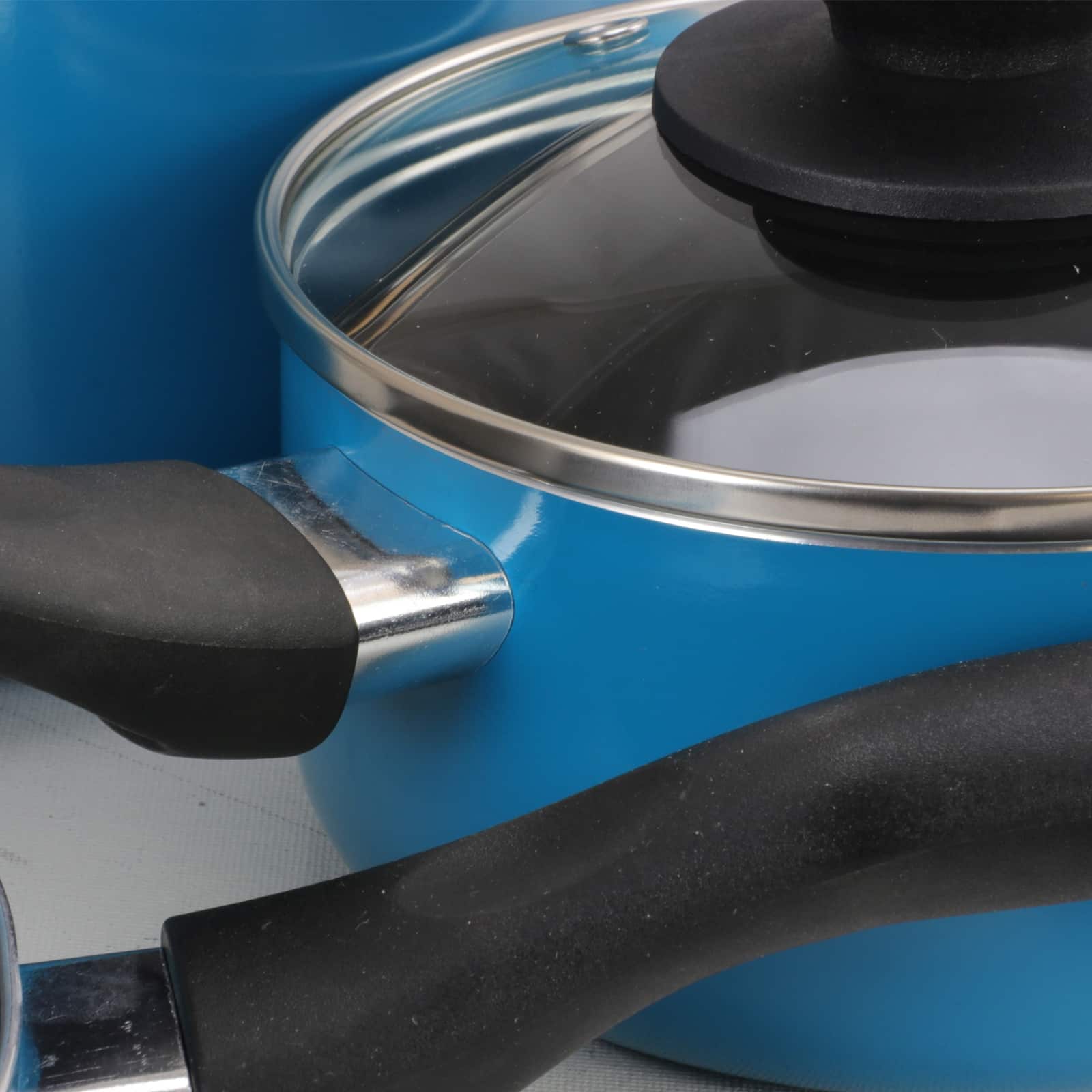 Gibson Home® Palmer 8-Piece Turquoise Cookware Set