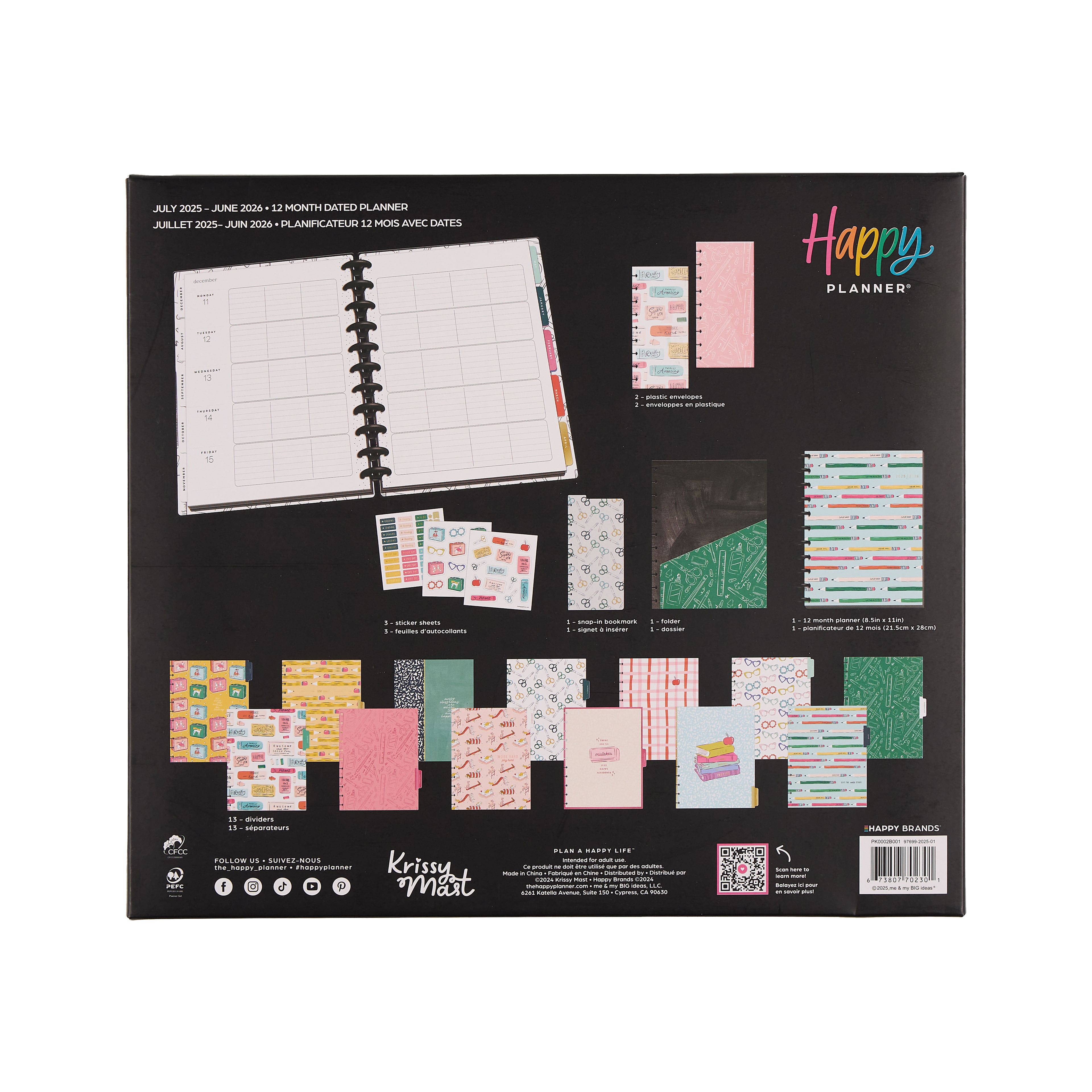 The Big Happy Planner&#xAE; 2025 Pawsitive Teacher 12 Month Planner Box Kit