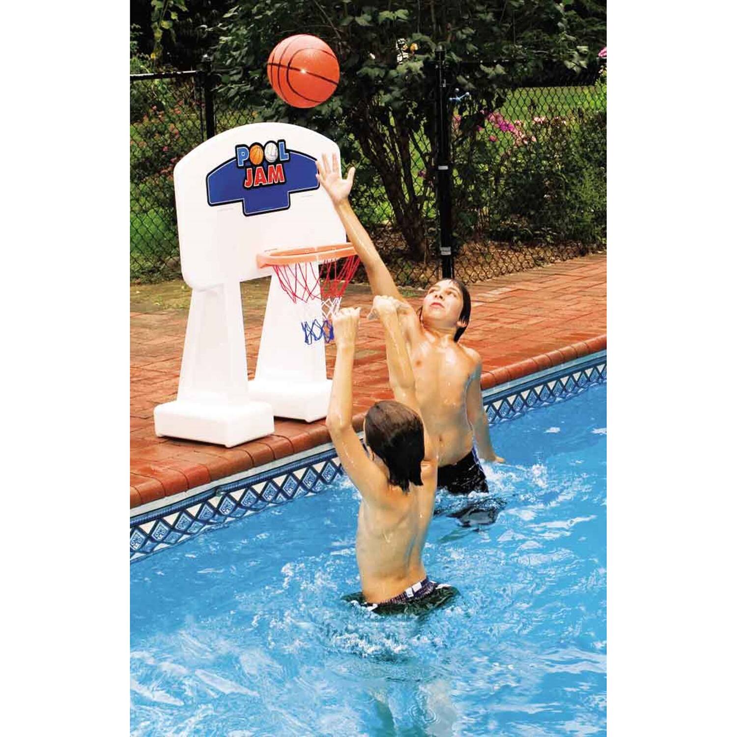Swim Central 32.5&#x22; Pool Jam Inground Water Basketball Game