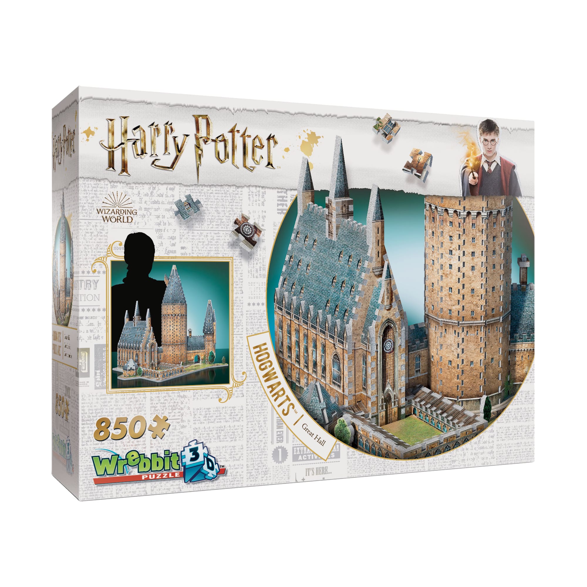 Harry Potter&#x2122; Hogwarts&#x2122; Great Hall 850 Piece 3D Puzzle