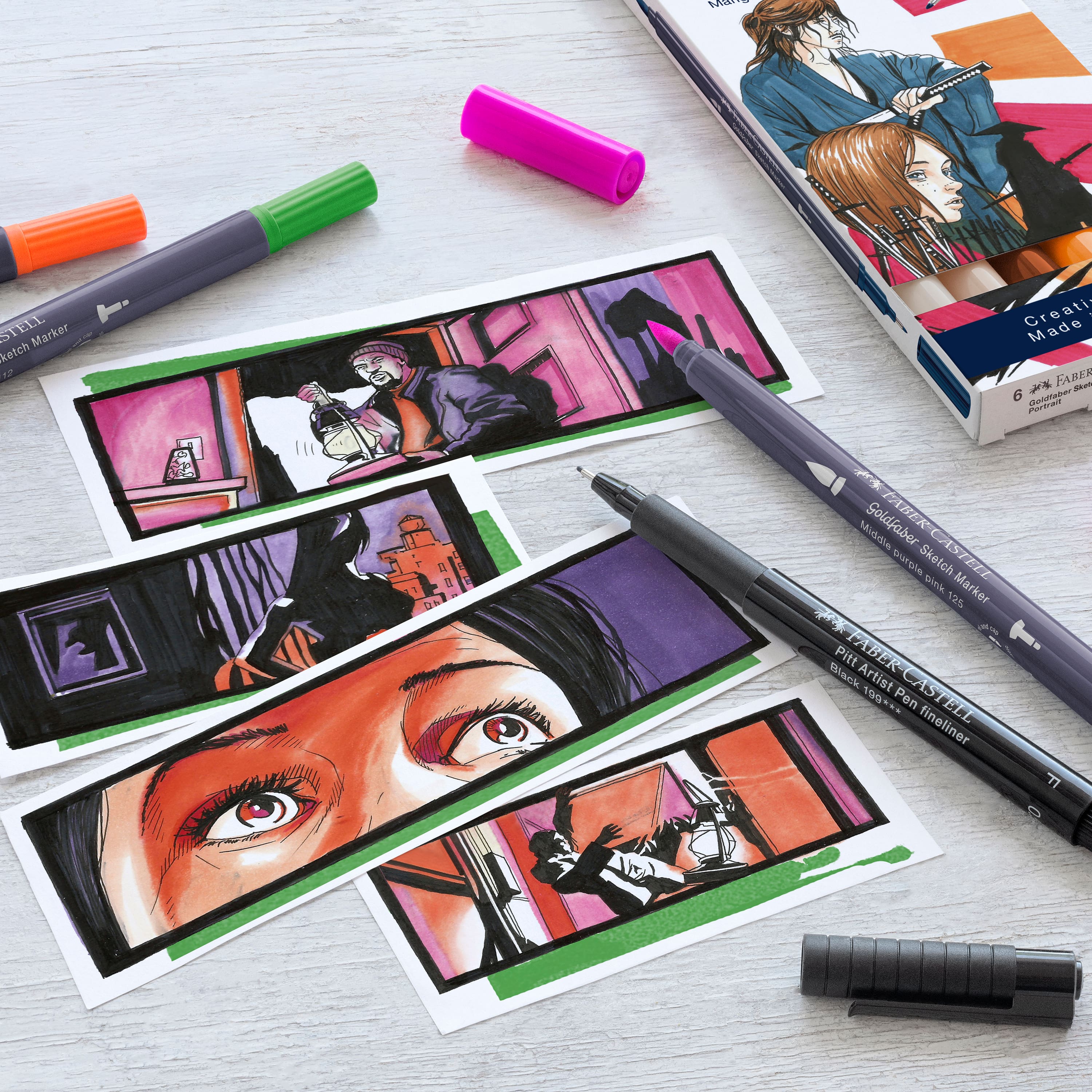 Faber-Castell&#xAE; Graphic Novel Goldfaber Sketch Markers