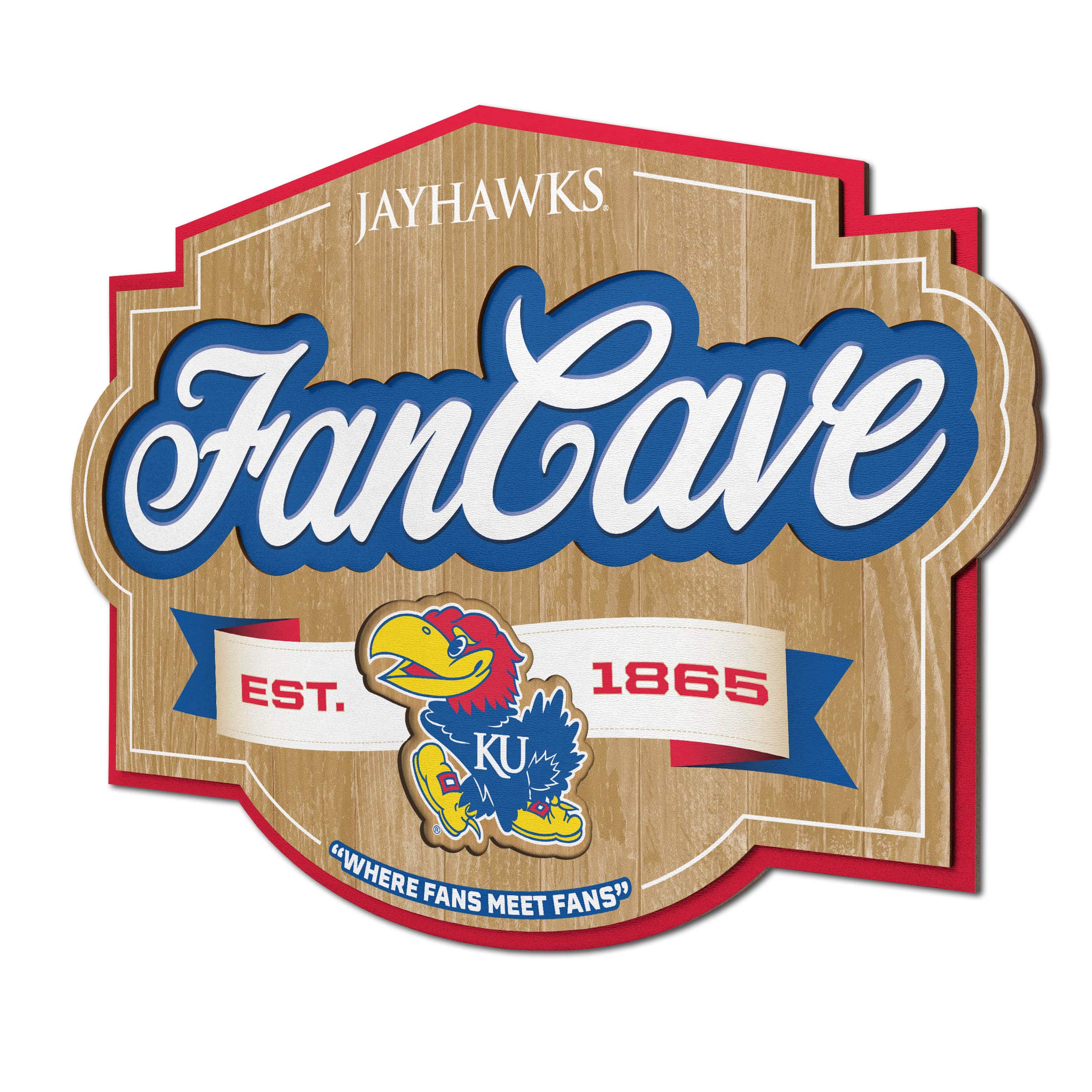 NCAA Fan Cave Sign