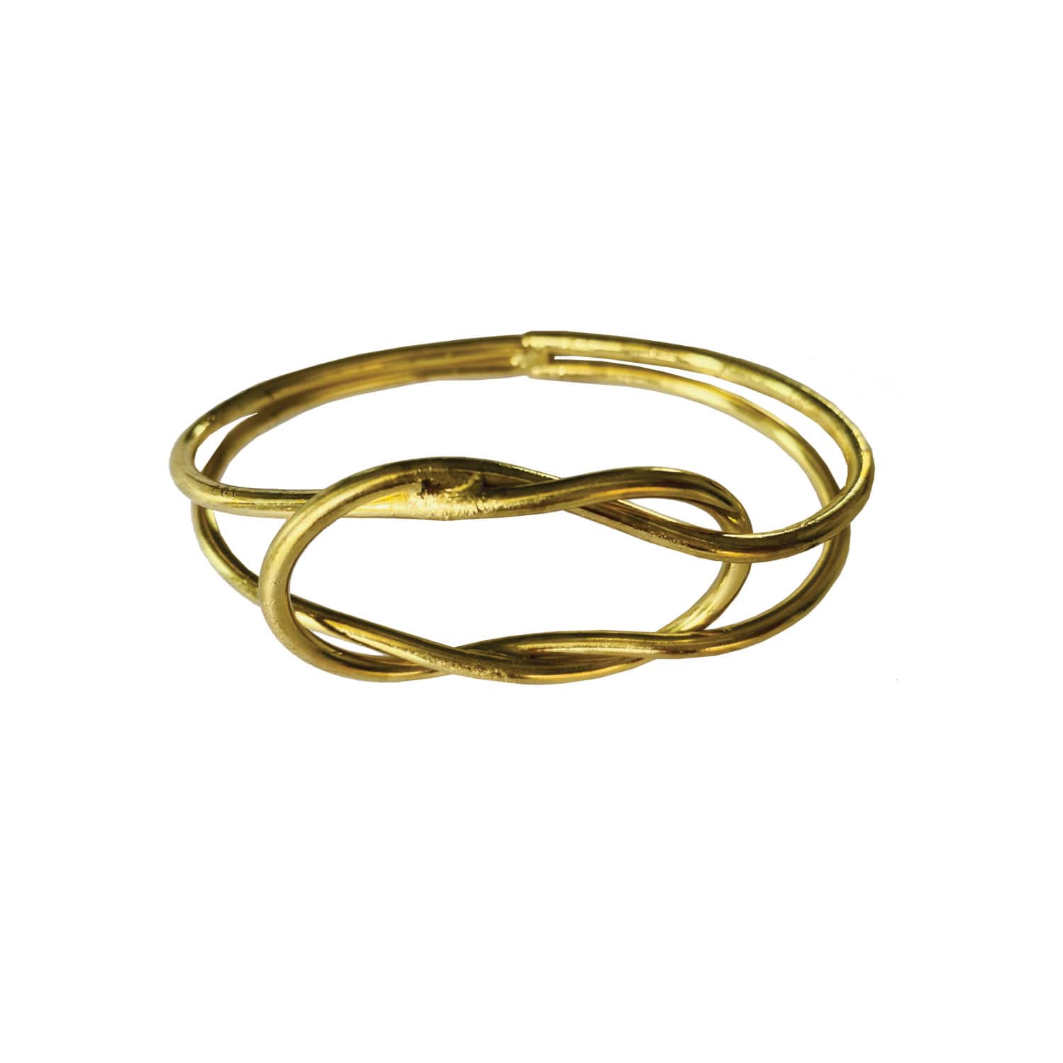 Hello Honey&#xAE; Gold Metal Twisted Napkin Rings, 4ct.