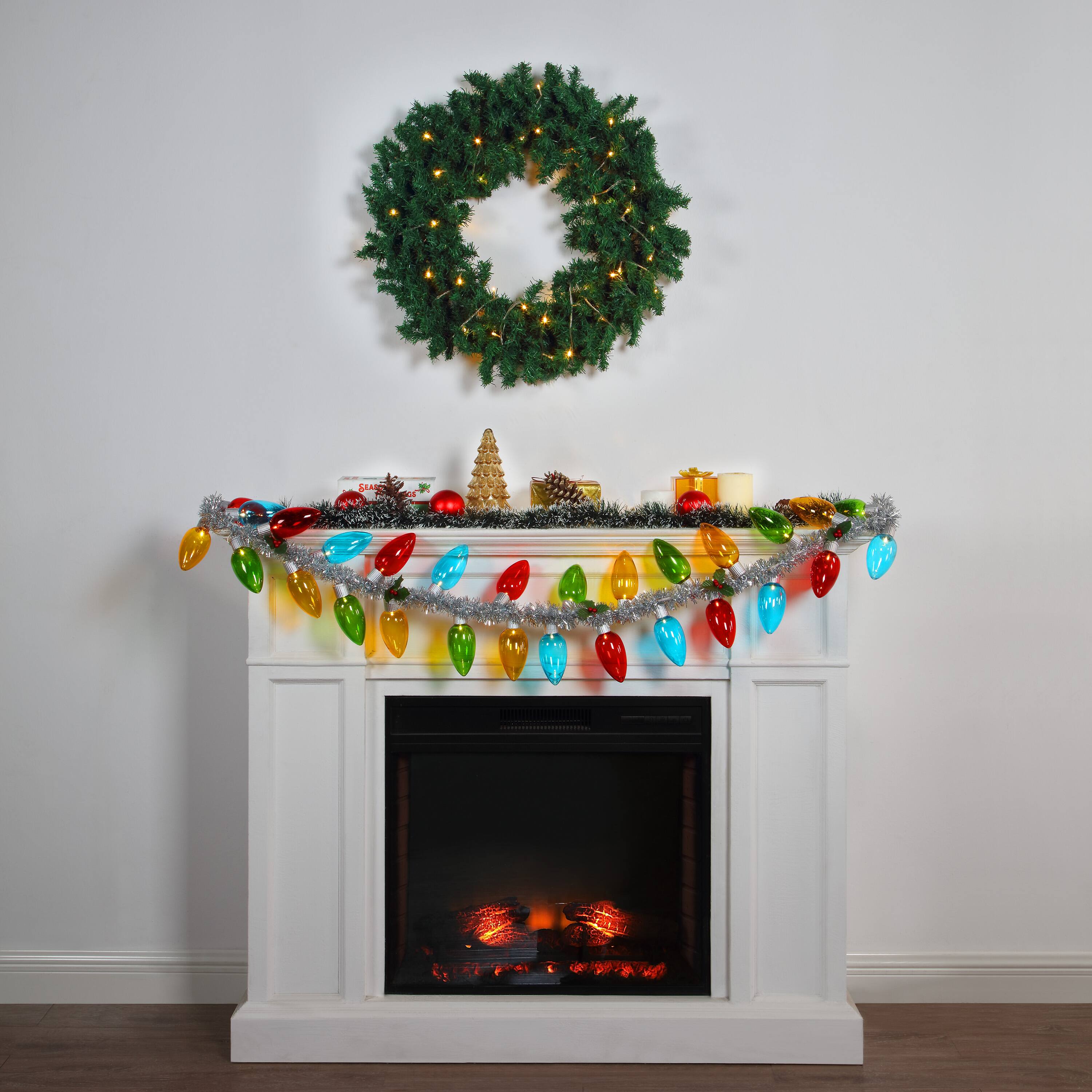 Mr. Christmas 70" Retro C9 Bulb Garland